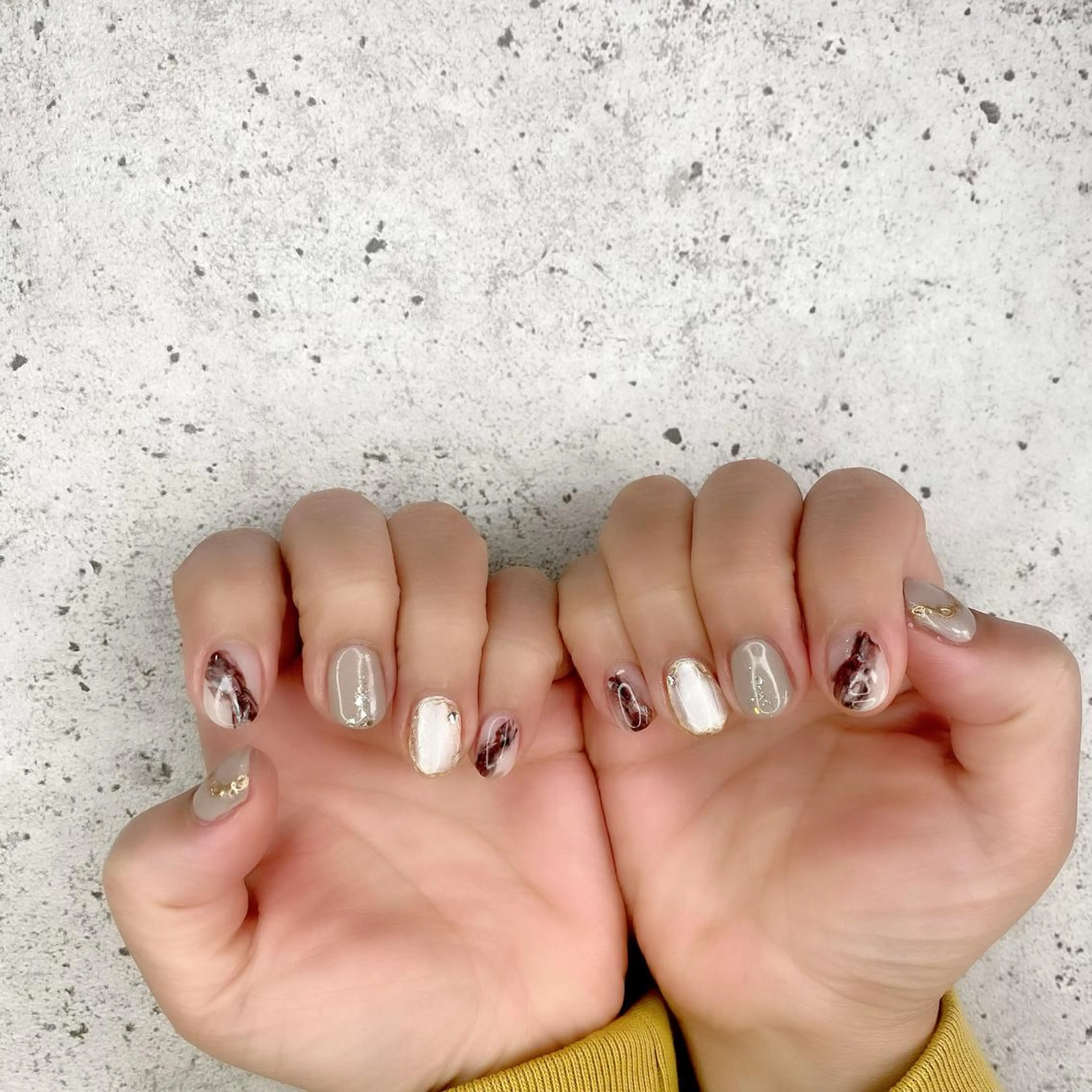 ショート カラー パーマ ヘアアレンジ メンズ キッズ ネイル マツエク・マツパ アイブロウ 眉カラー 入学式 卒業式のヘアスタイル 入学式 卒業式 ハンドネイル Salon Kのネイルデザイン