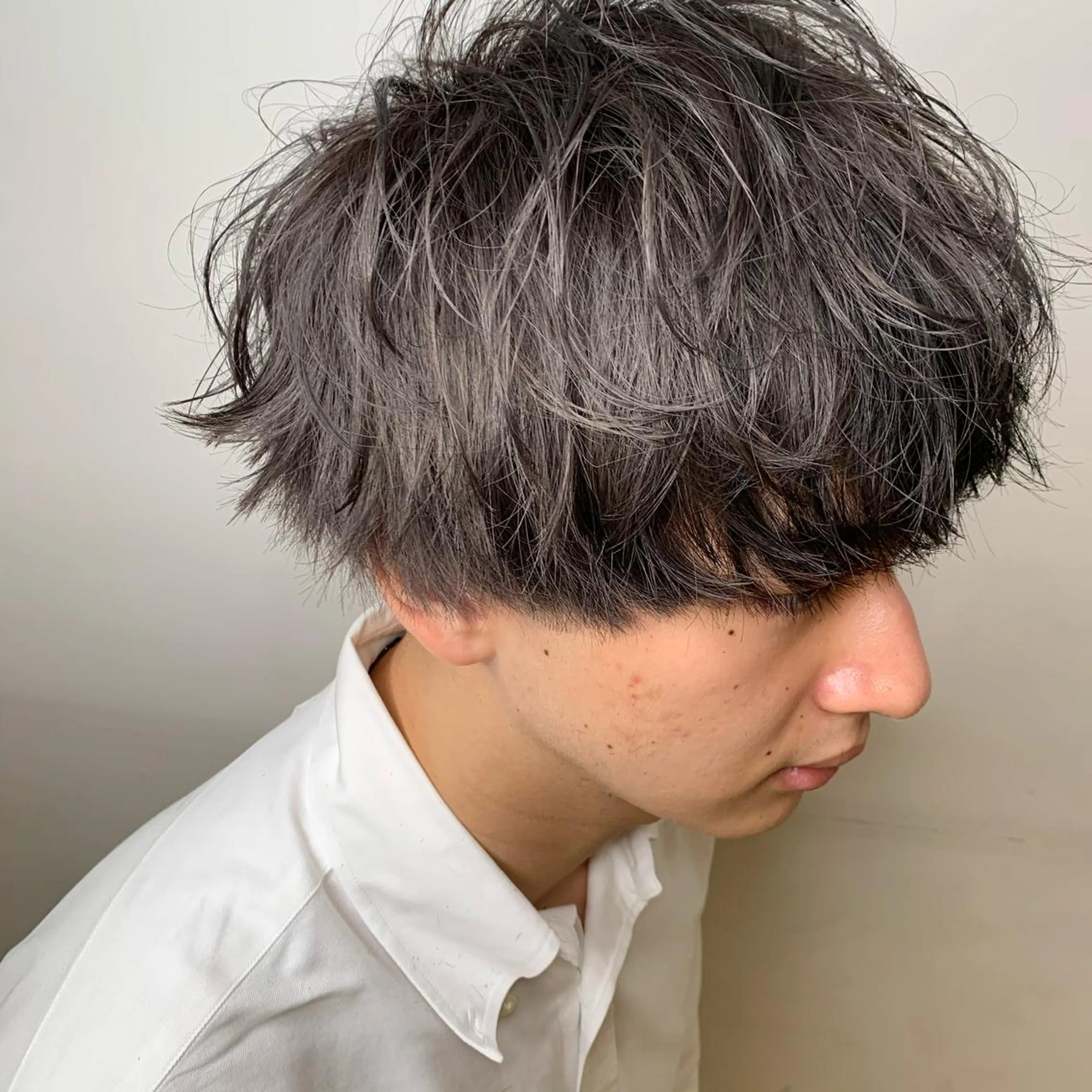 カラー メンズ メンズブリーチ ブリーチ 【ロングウルフカット 姫カット】伊藤裕哉のヘアスタイル