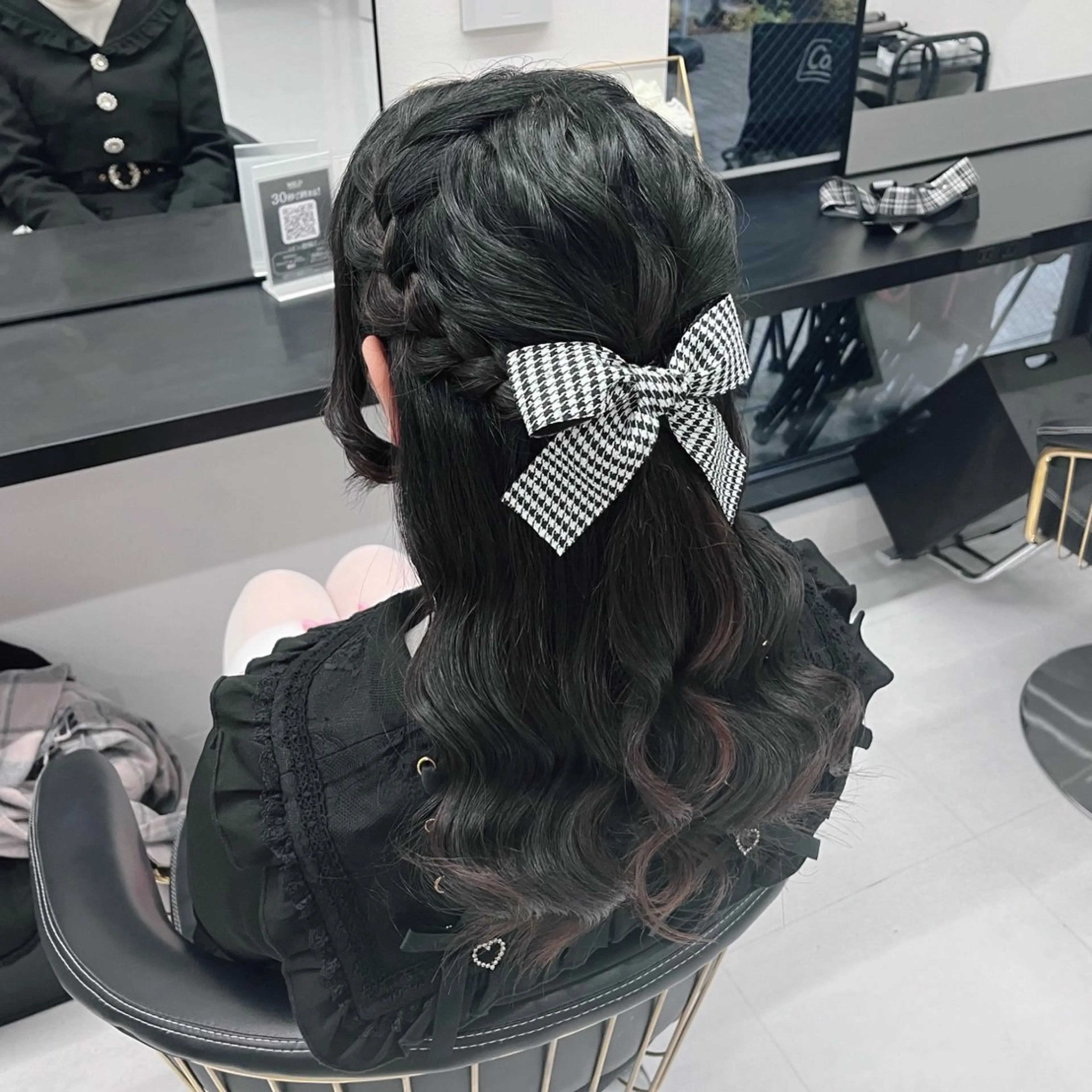 セミロング ヘアアレンジ ハーフアップ ヘアセット MILD by 17 秋葉原 ‪♡みづき♡のヘアスタイル