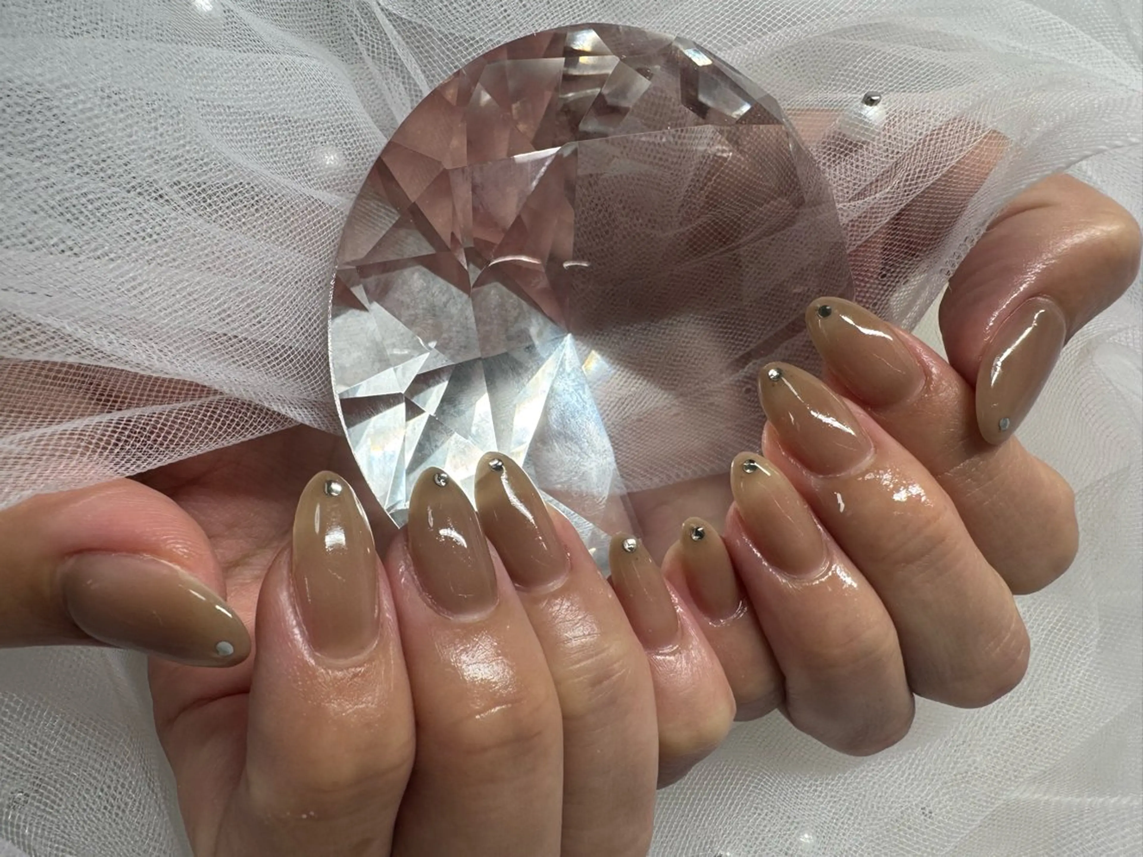 ワンカラーネイルの写真