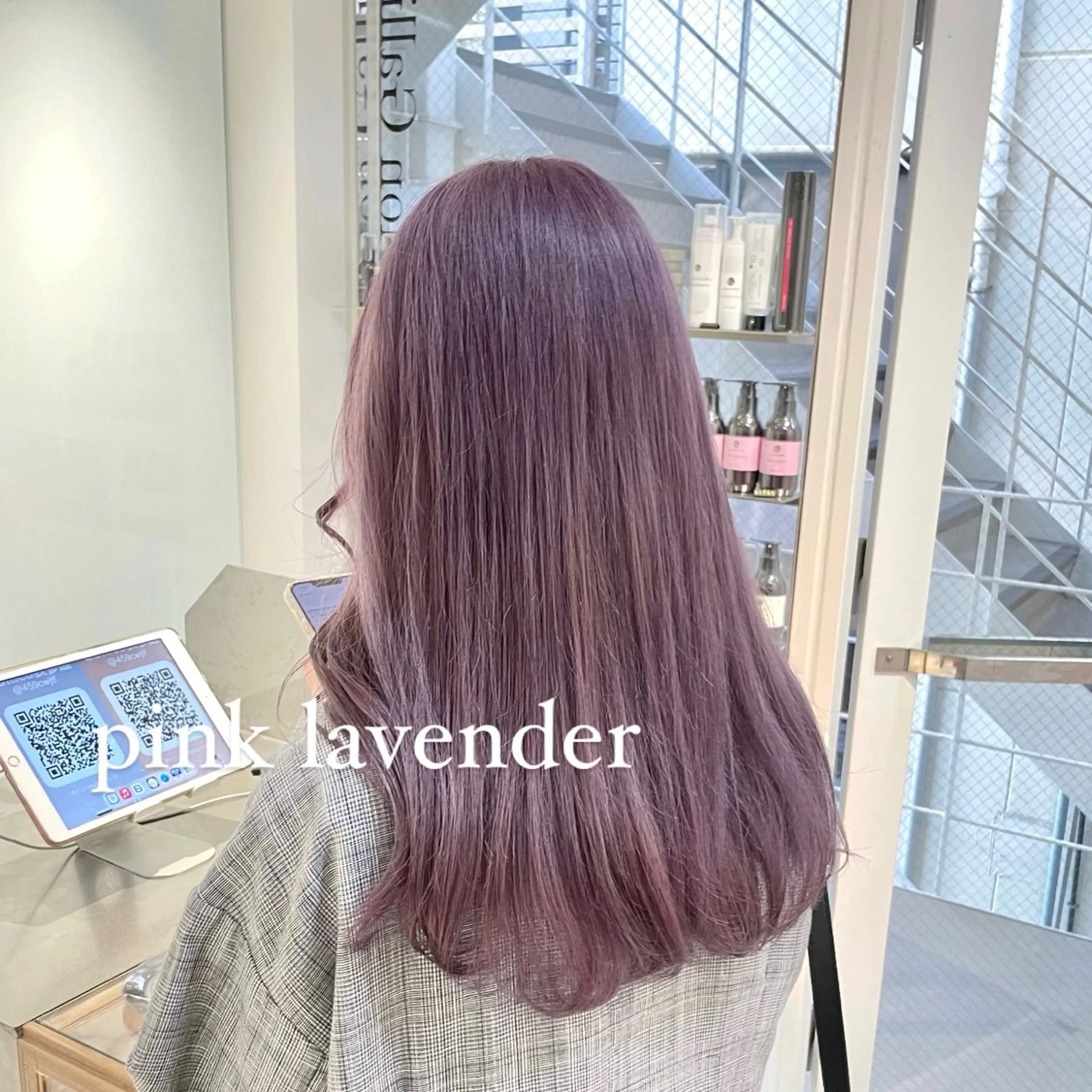 ロング カラー ブリーチ ブロンド ラベンダーカラー ピンクカラー ピンクラベンダー ヘアカラー トリートメント ツヤ髪/韓国ヘア 💎Nokaのヘアスタイル