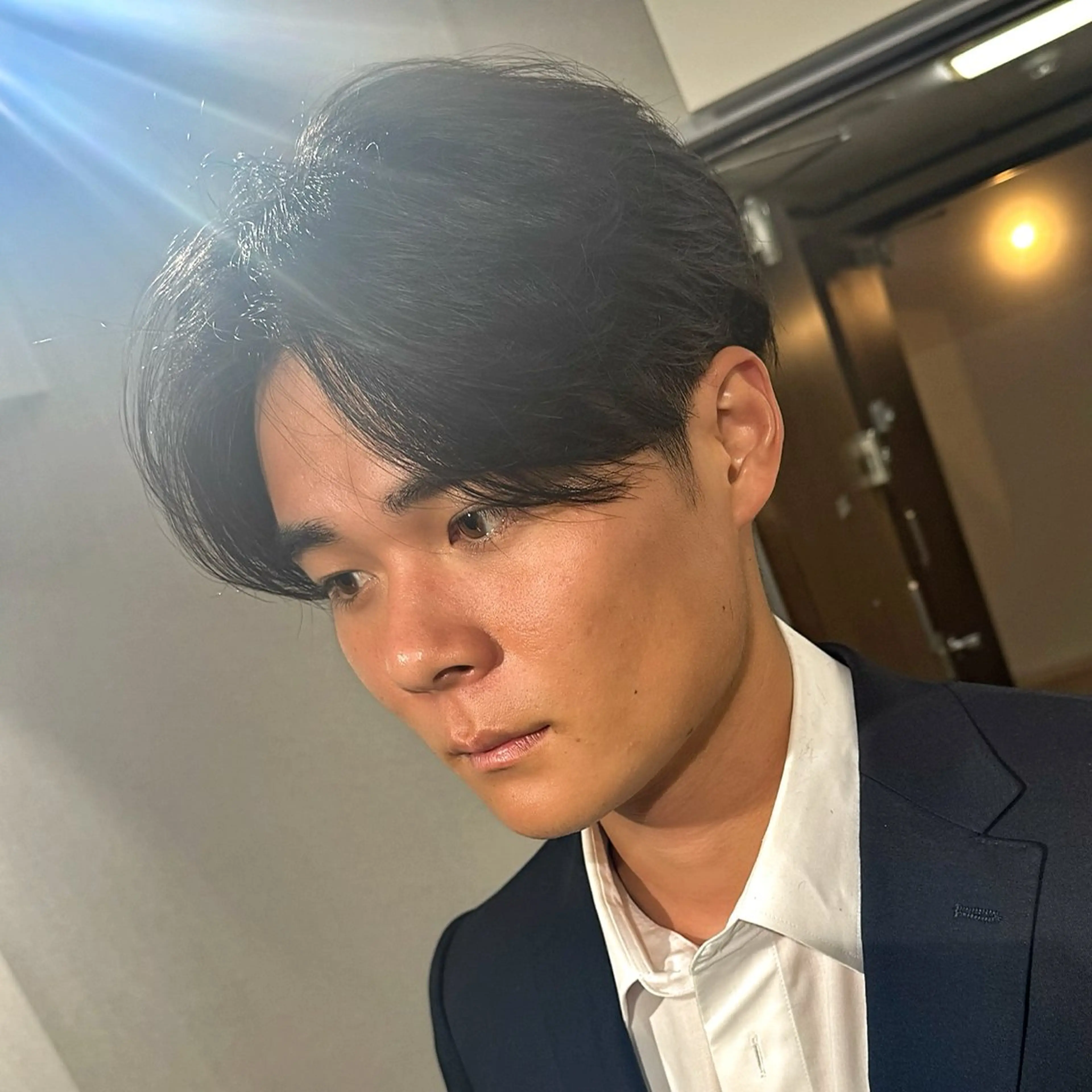 メンズ カット 表参道フェザーパーマ ニュアンスパーマのヘアスタイル