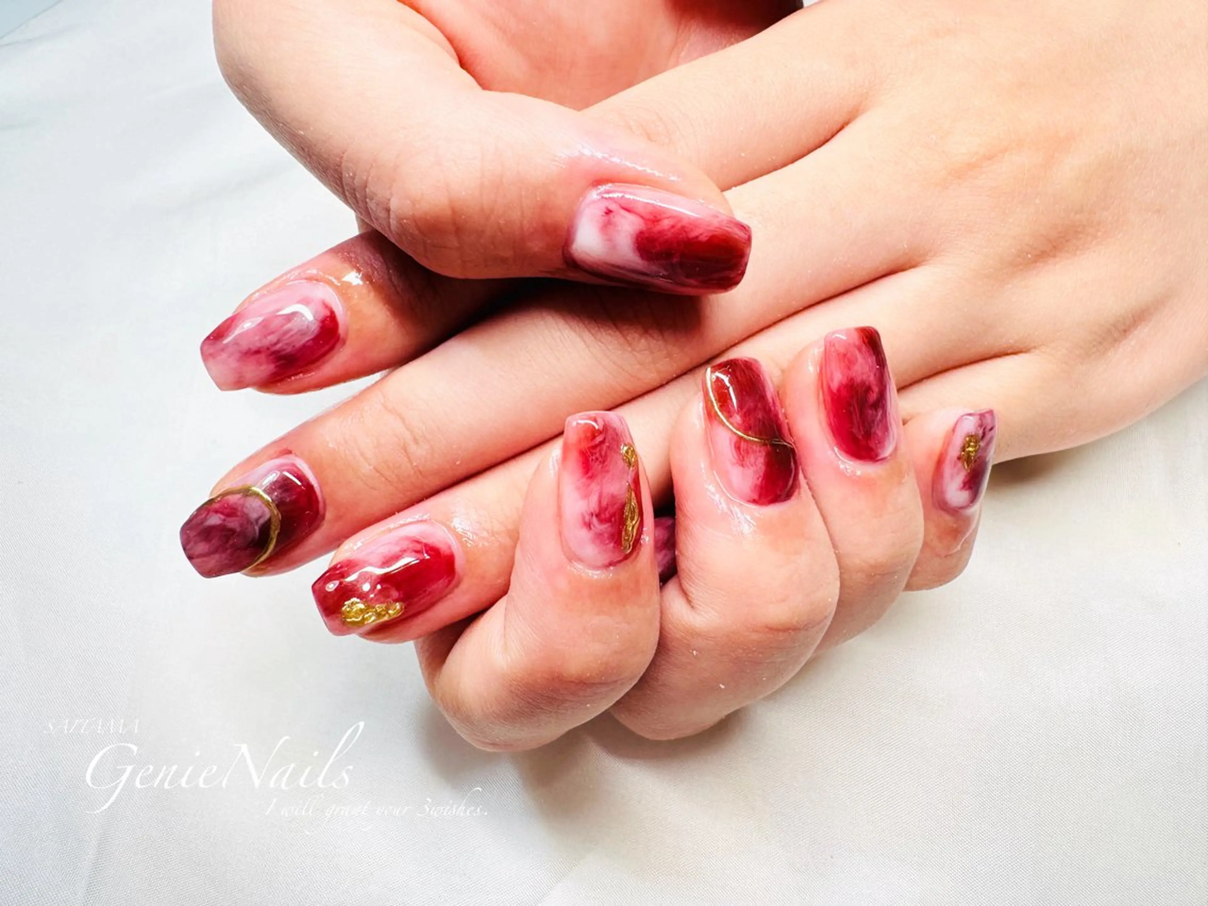 ネイル アートネイル フットネイル 持ち込み 冬ネイル Genie Nailsのネイルデザイン