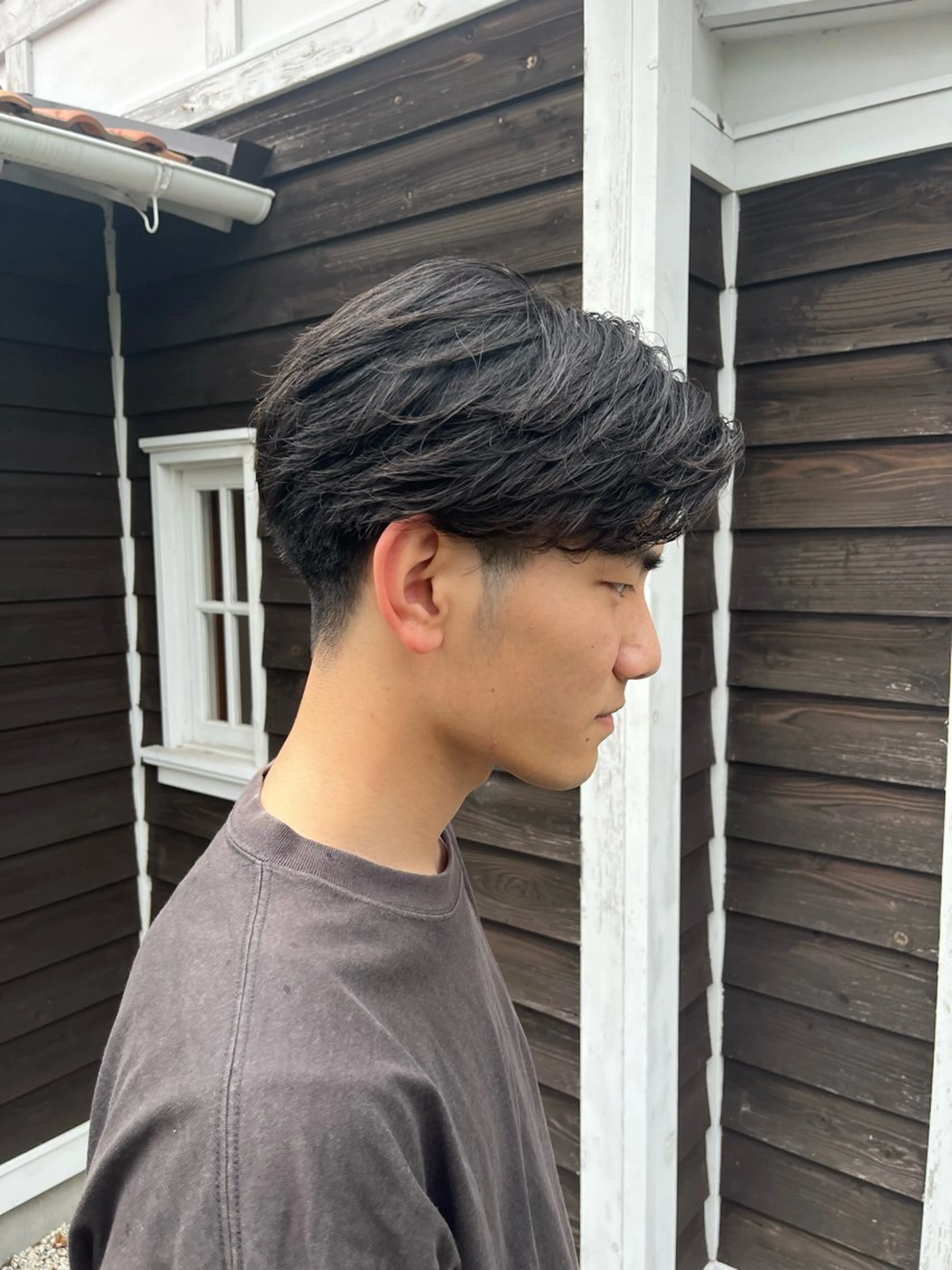 パーマ メンズ 篠田 翔太のヘアスタイル