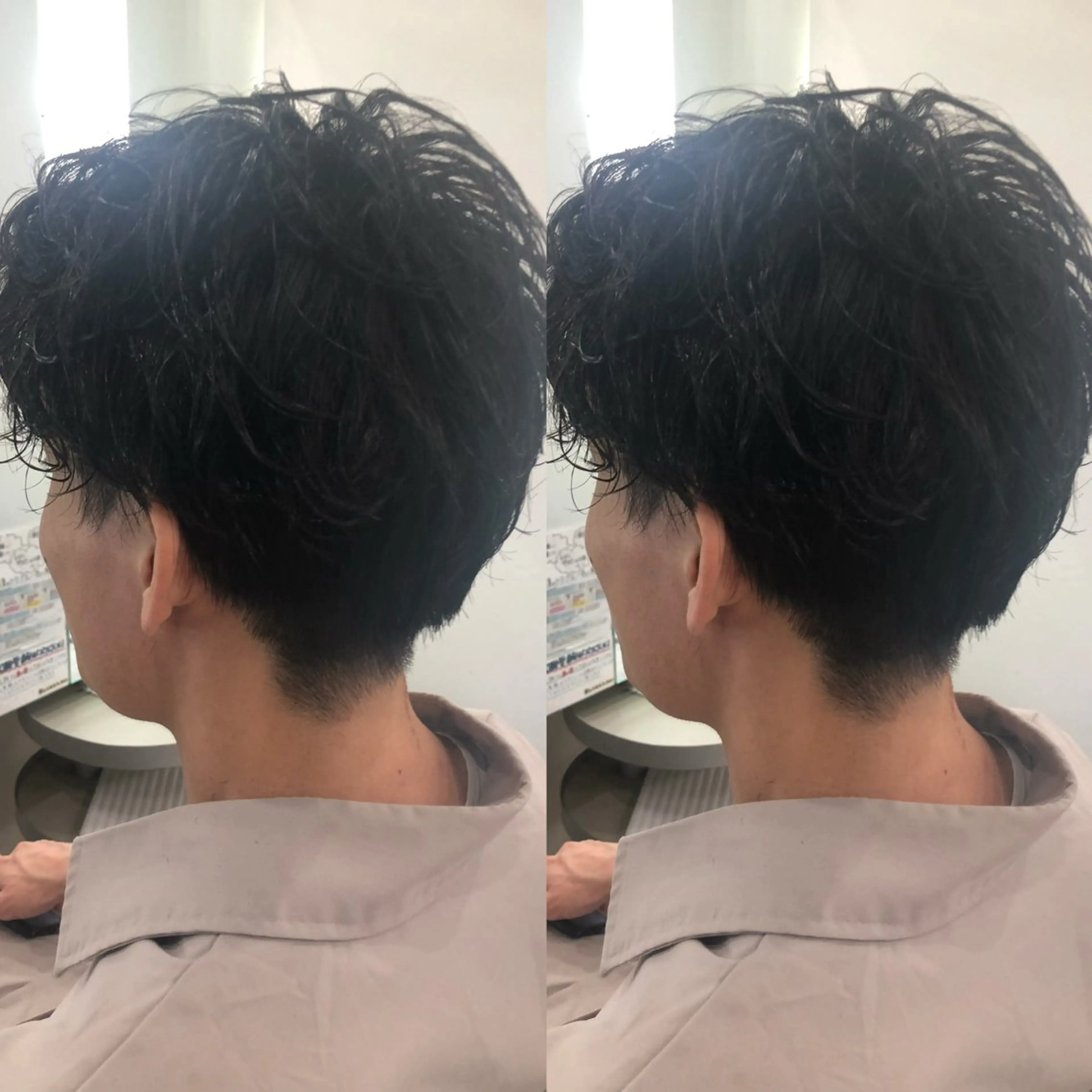 メンズカット＋最初のシャンプー＋スタイリング⚡️ ¥4,400の写真