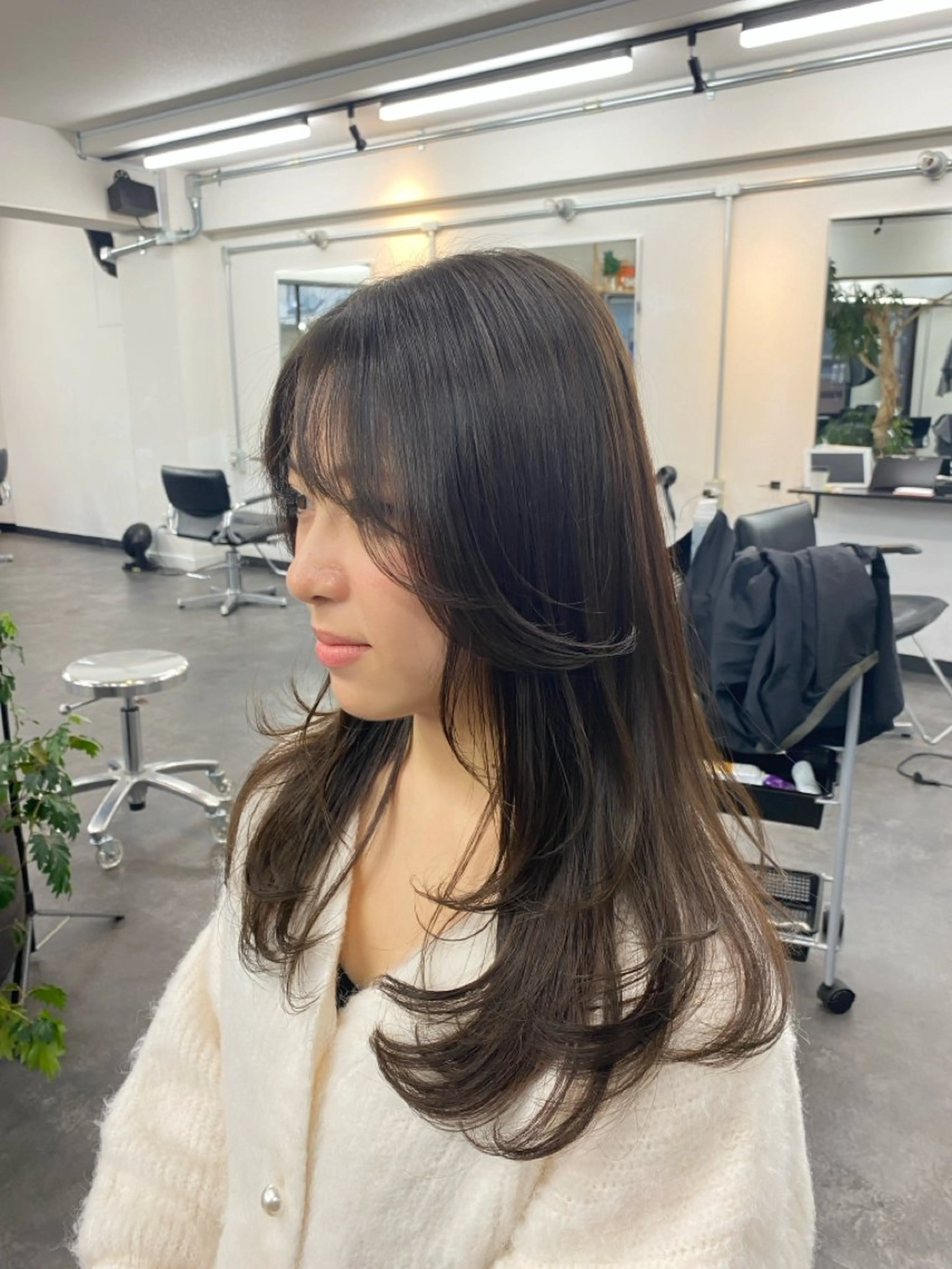 セミロング カラー ヘアカラー 韓国風/艶カラー/ 透明感/水野啓太のヘアスタイル