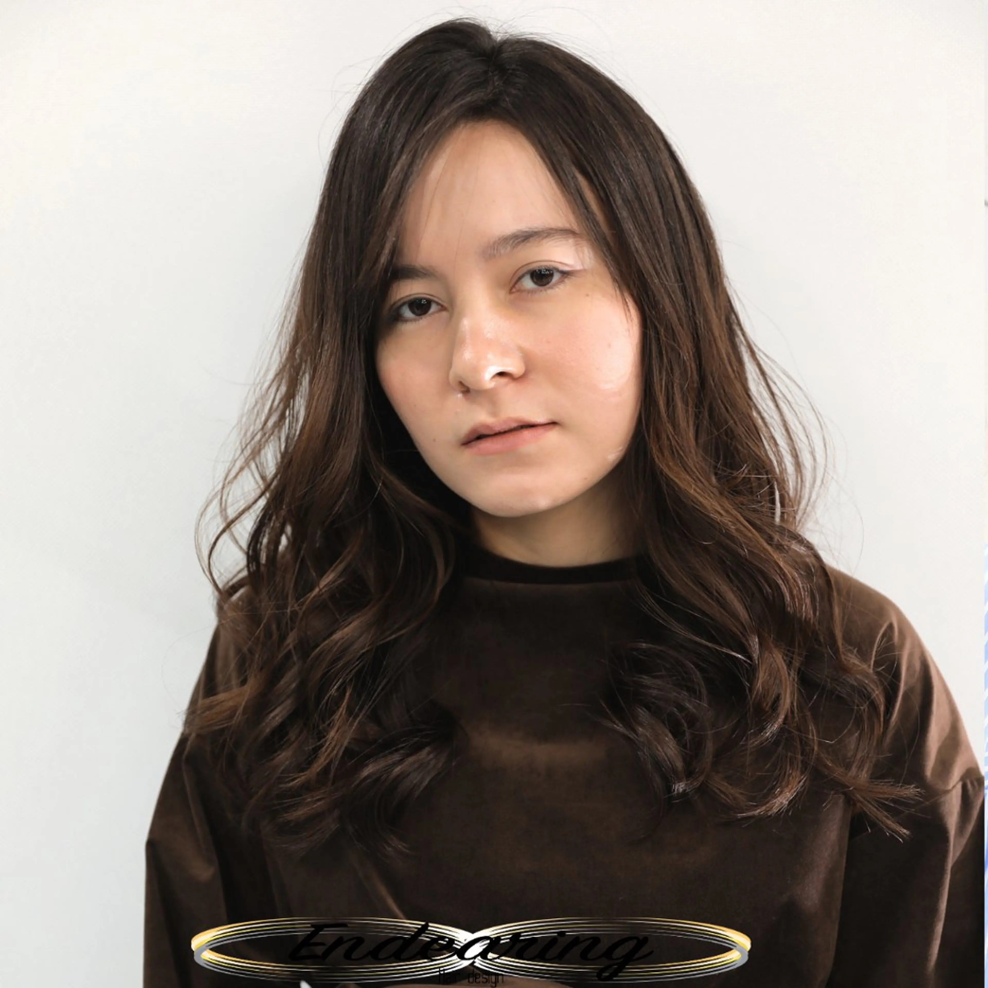 ロング レイヤーカット ロング 小顔カット カット ヘアカラー Endearing 銀座/レイヤーカットのヘアスタイル