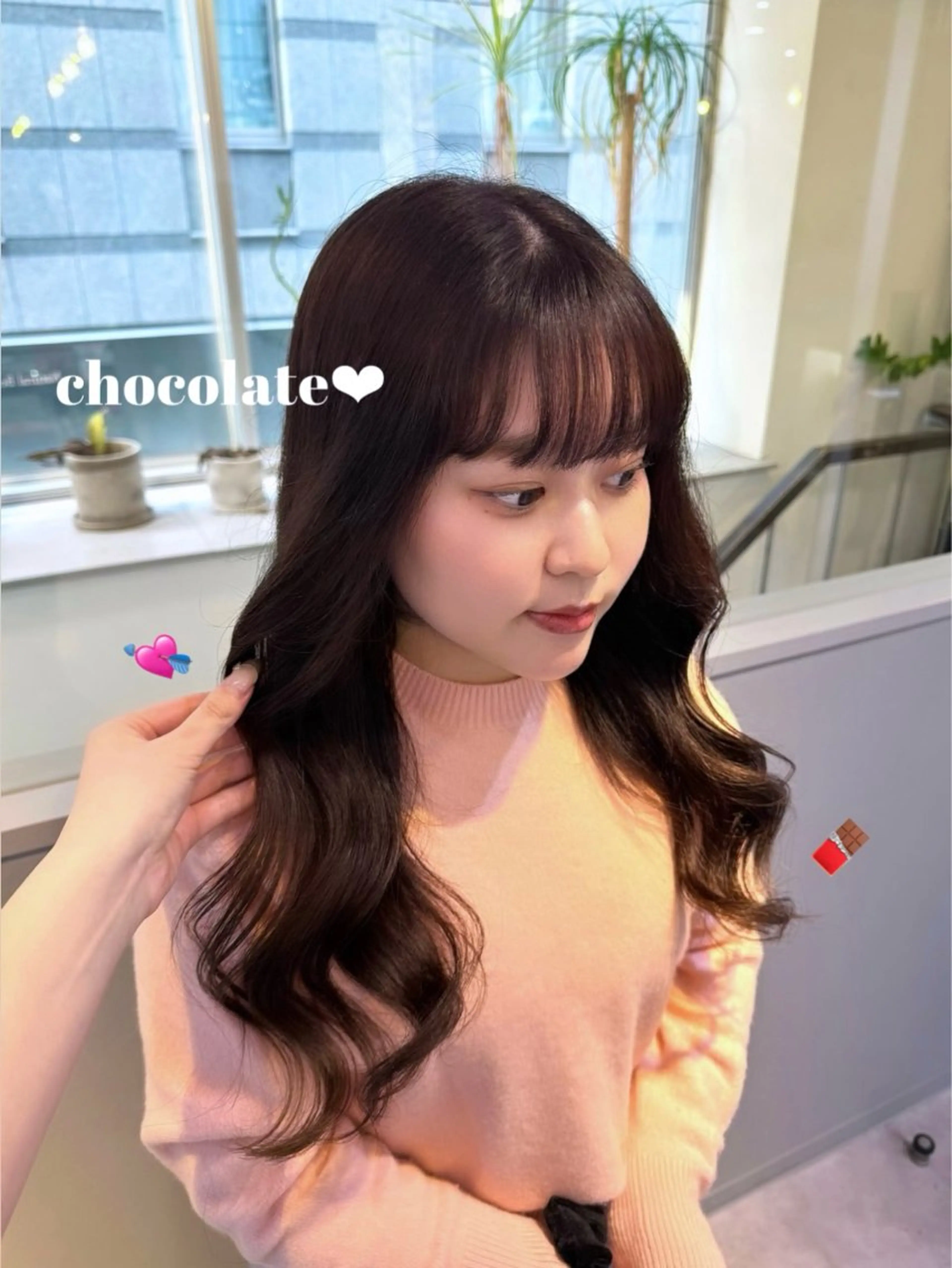 セミロング カラー ブラウンカラー ヘアカラー トリートメント ブリーチなしカラー ‎🐰Himeka♡のヘアスタイル