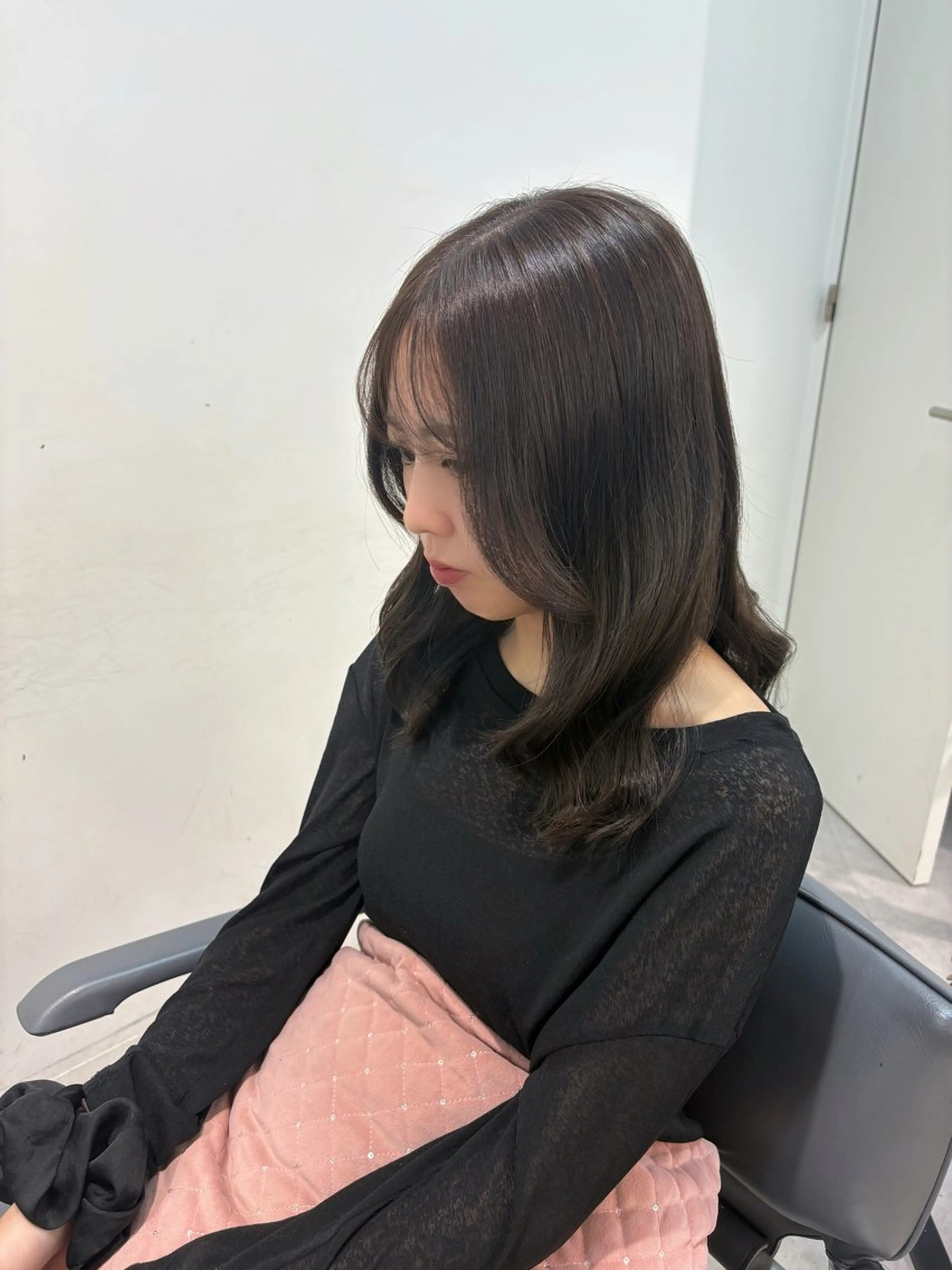 セミロング カラー ヘアカラー トリートメント Euphoria  SHIBUYAGRANDE所属・モデル募集in渋谷 ソナのヘアスタイル