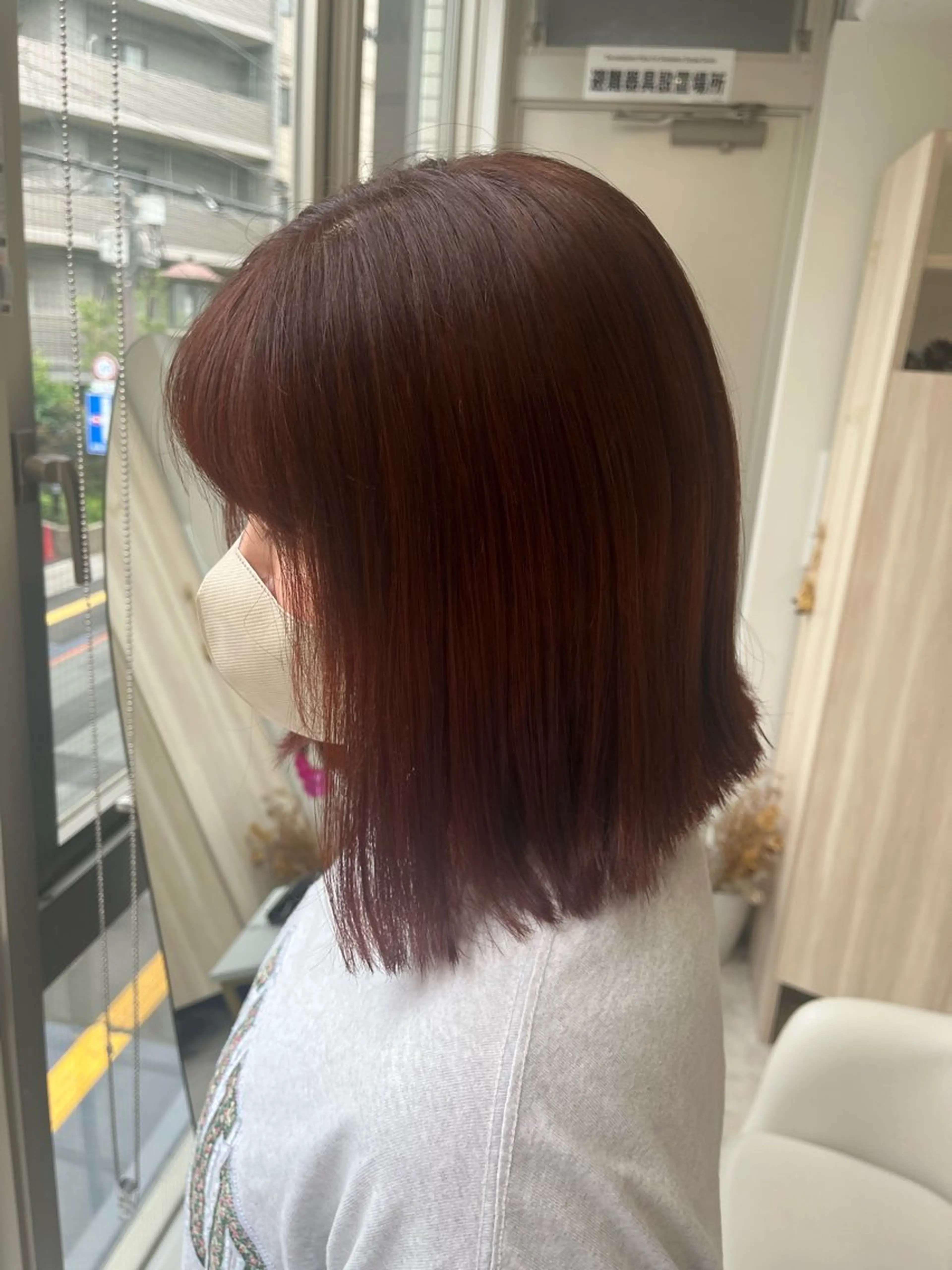 ミディアム カラー ブラウンカラー オレンジ オレンジブラウン メンズパーマ🦋 のの  YECCAのヘアスタイル