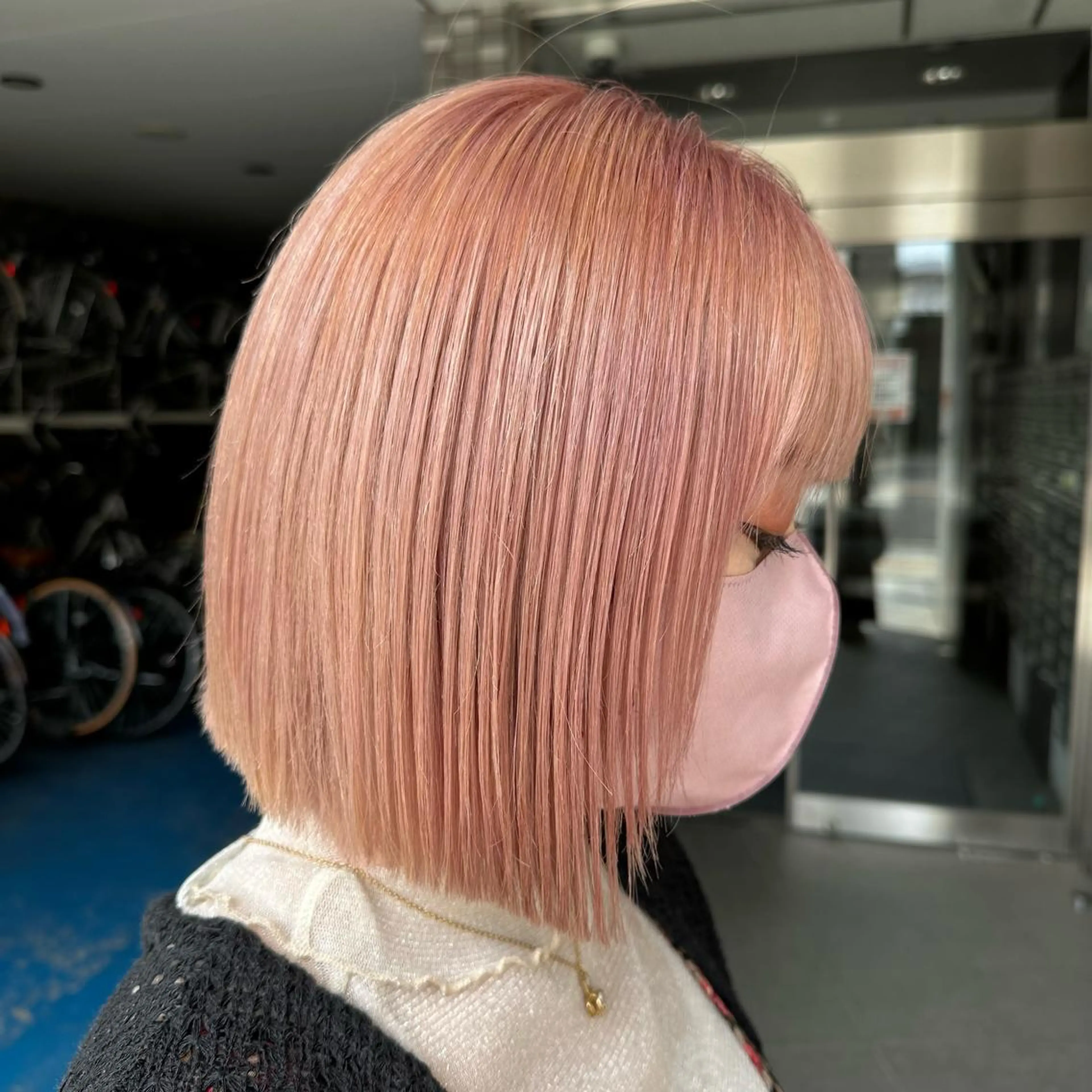 ショート カラー ピンクカラー インナーカラー指名 No.1菊池柊真のヘアスタイル