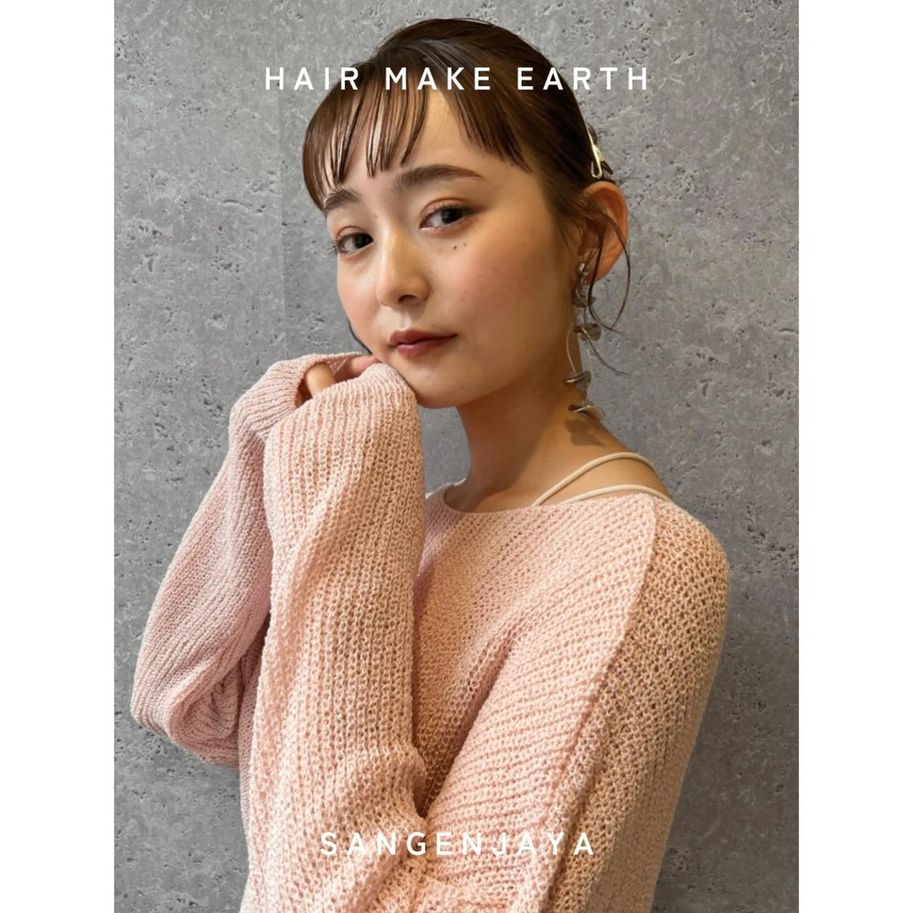 ミディアム ボブ 浴衣 カット ヘアカラー トリートメント hair make earth 🪡のヘアスタイル