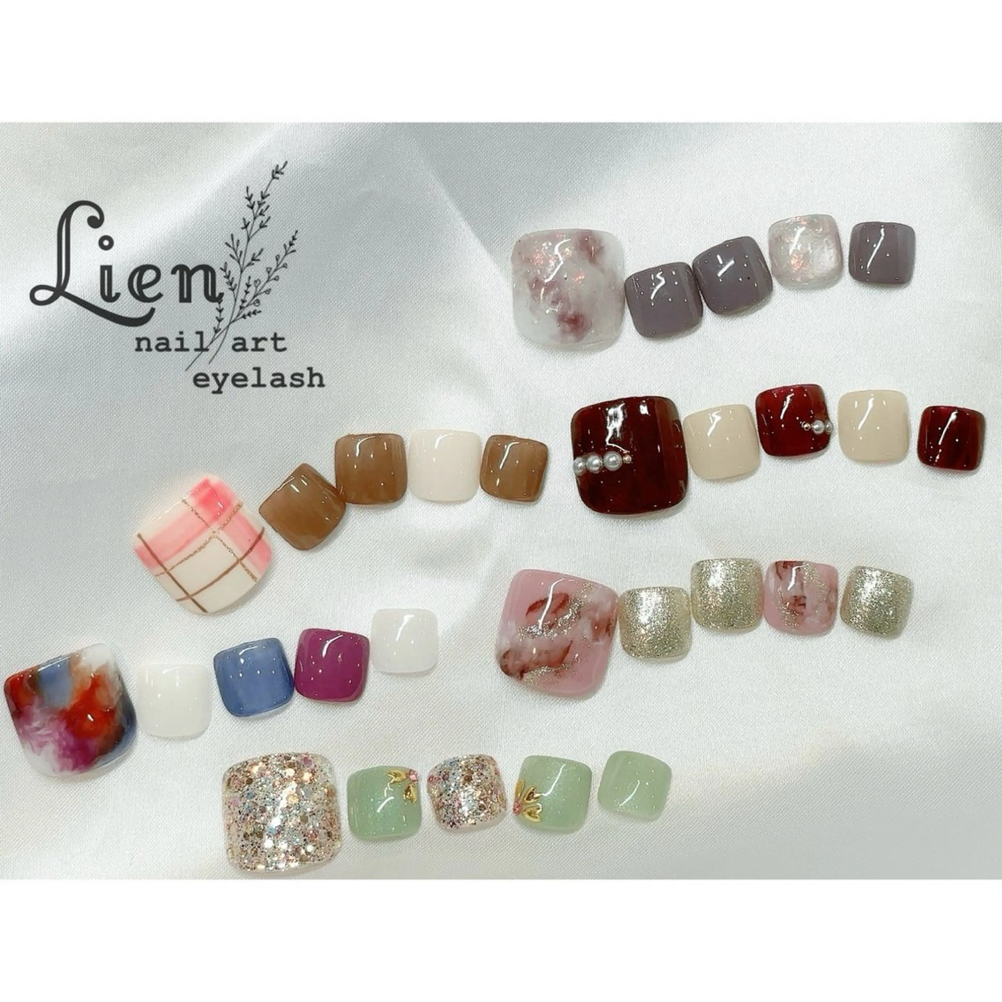ネイル シンプルネイル nail and eyelash salon Lien 川崎店所属・Lien 川崎店のネイルデザイン