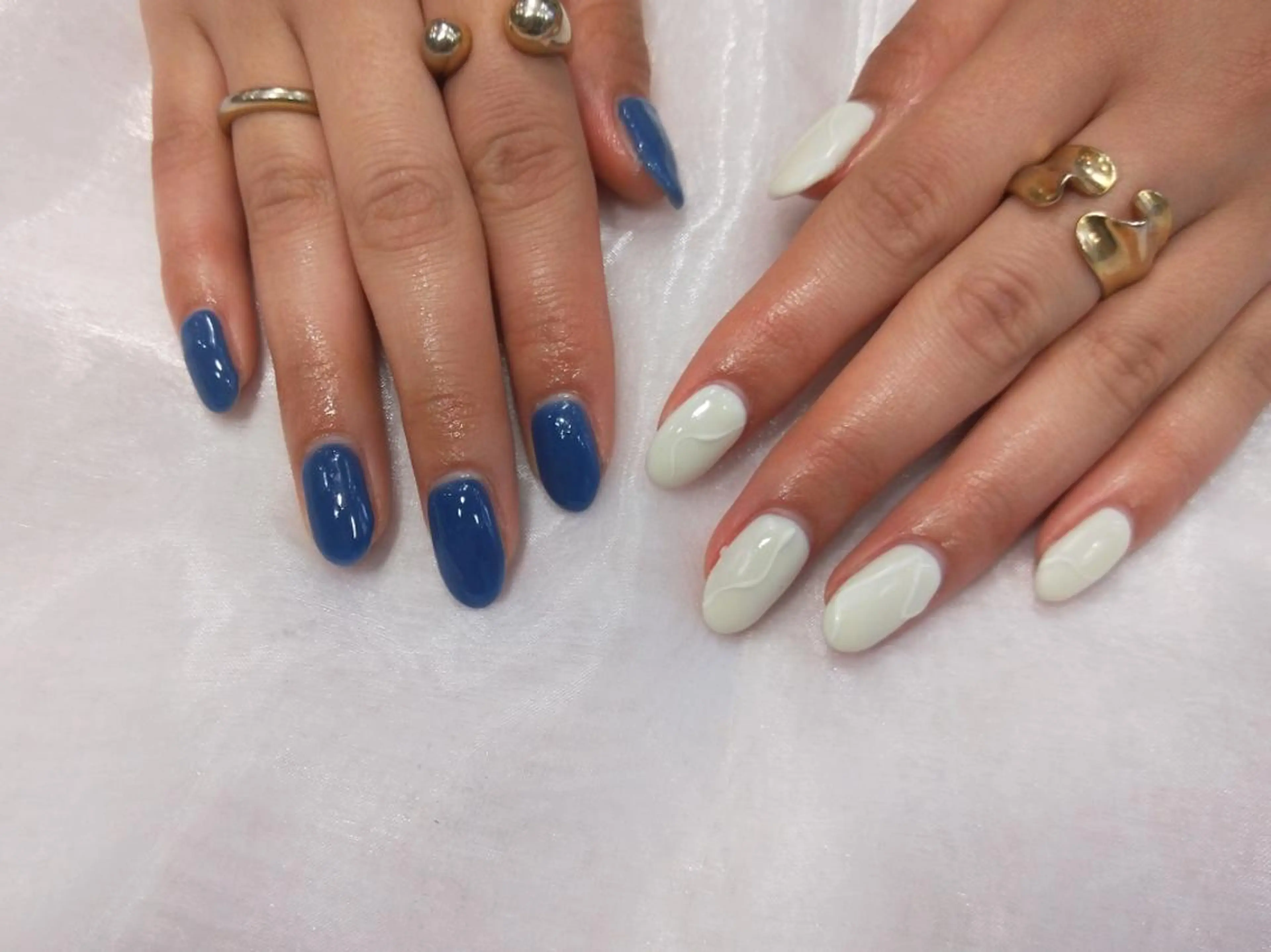 ネイル ハンドネイル ハンドケア R'well所属・はばすみれ🎀ﾈｲﾙ 光ﾌｪｲｼｬﾙ ﾍｱのネイルデザイン