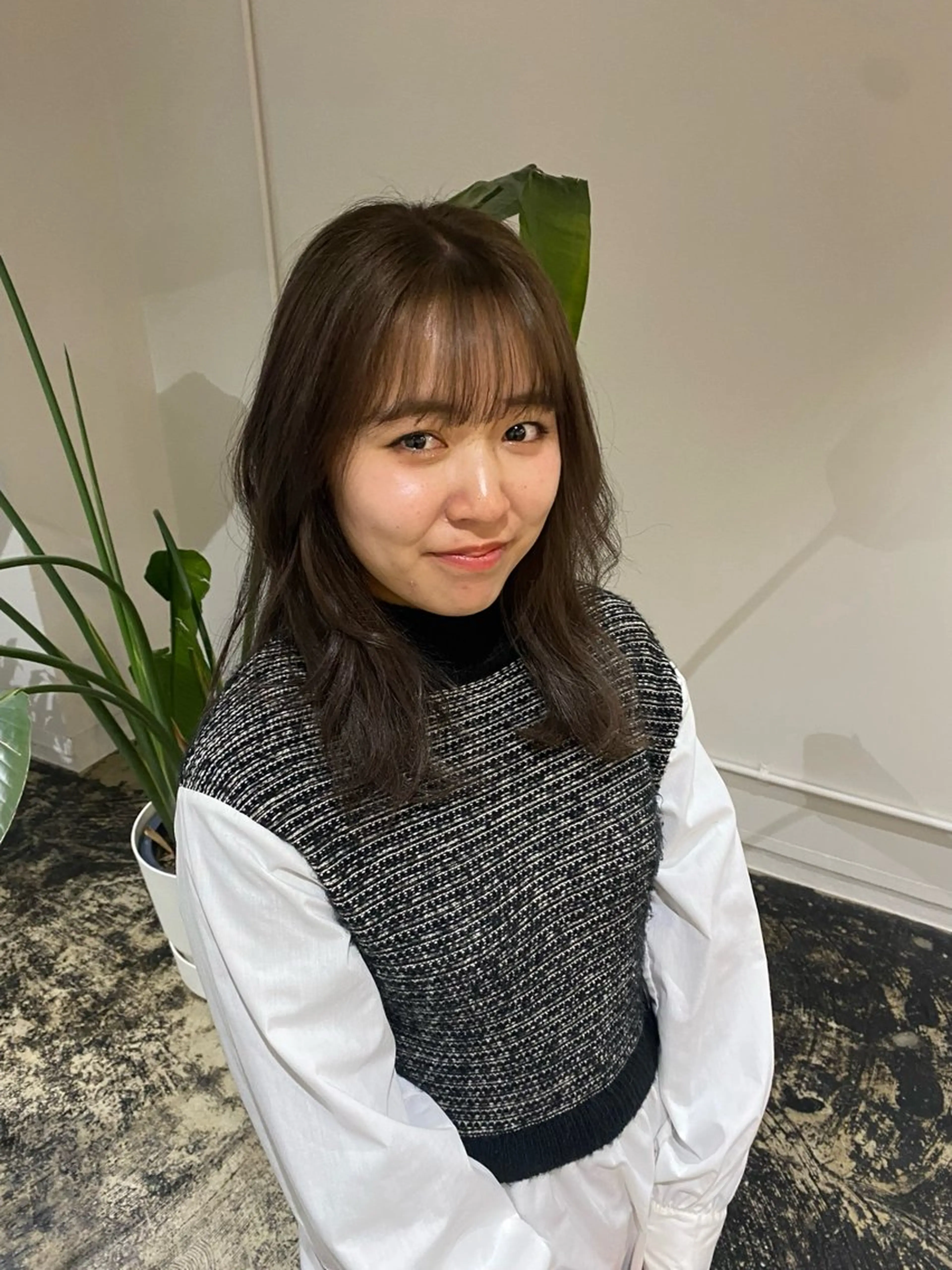 カラー ヘアカラー ササノ セナのヘアスタイル