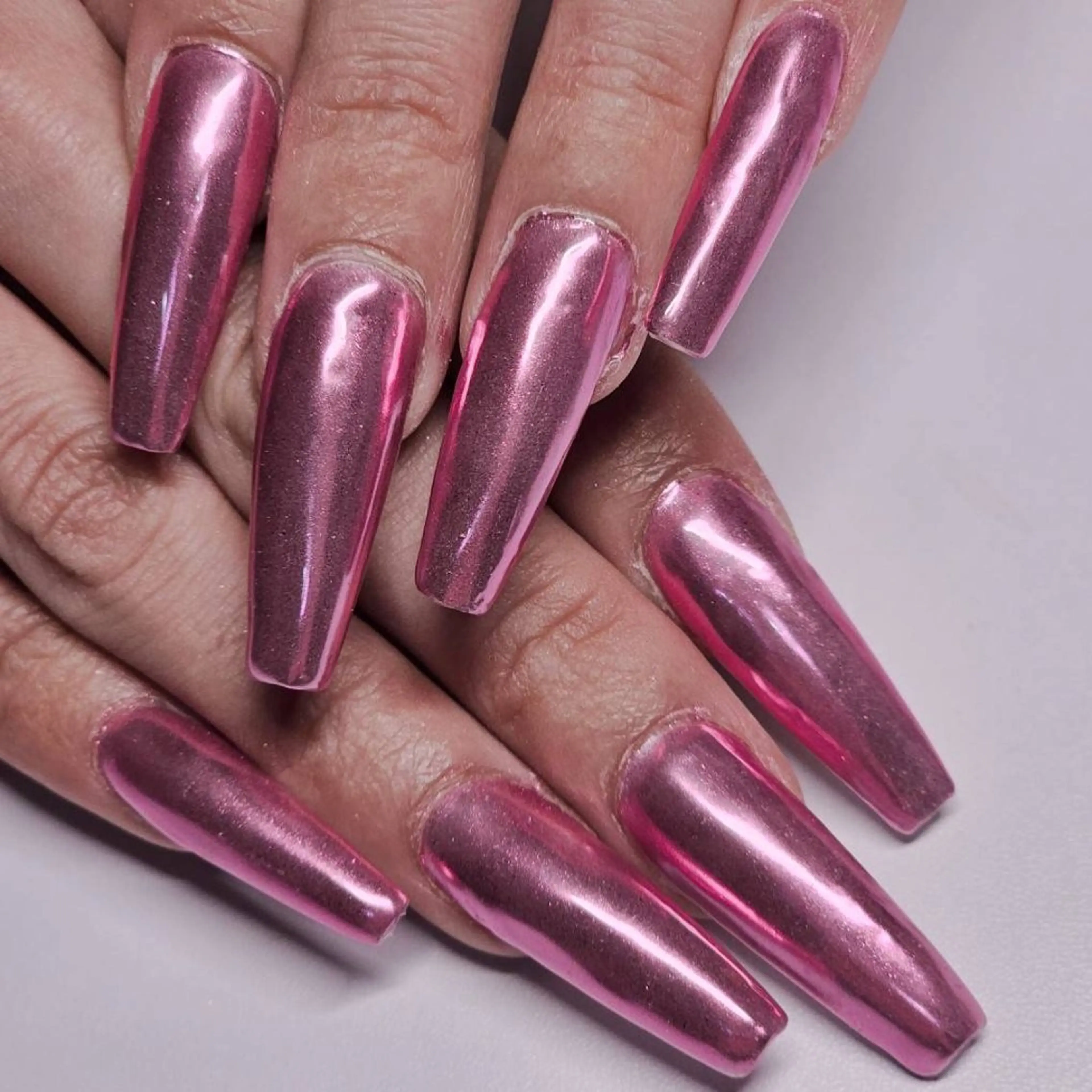 ネイル ワンカラーネイル ピンク よしだ ひろきのネイルデザイン