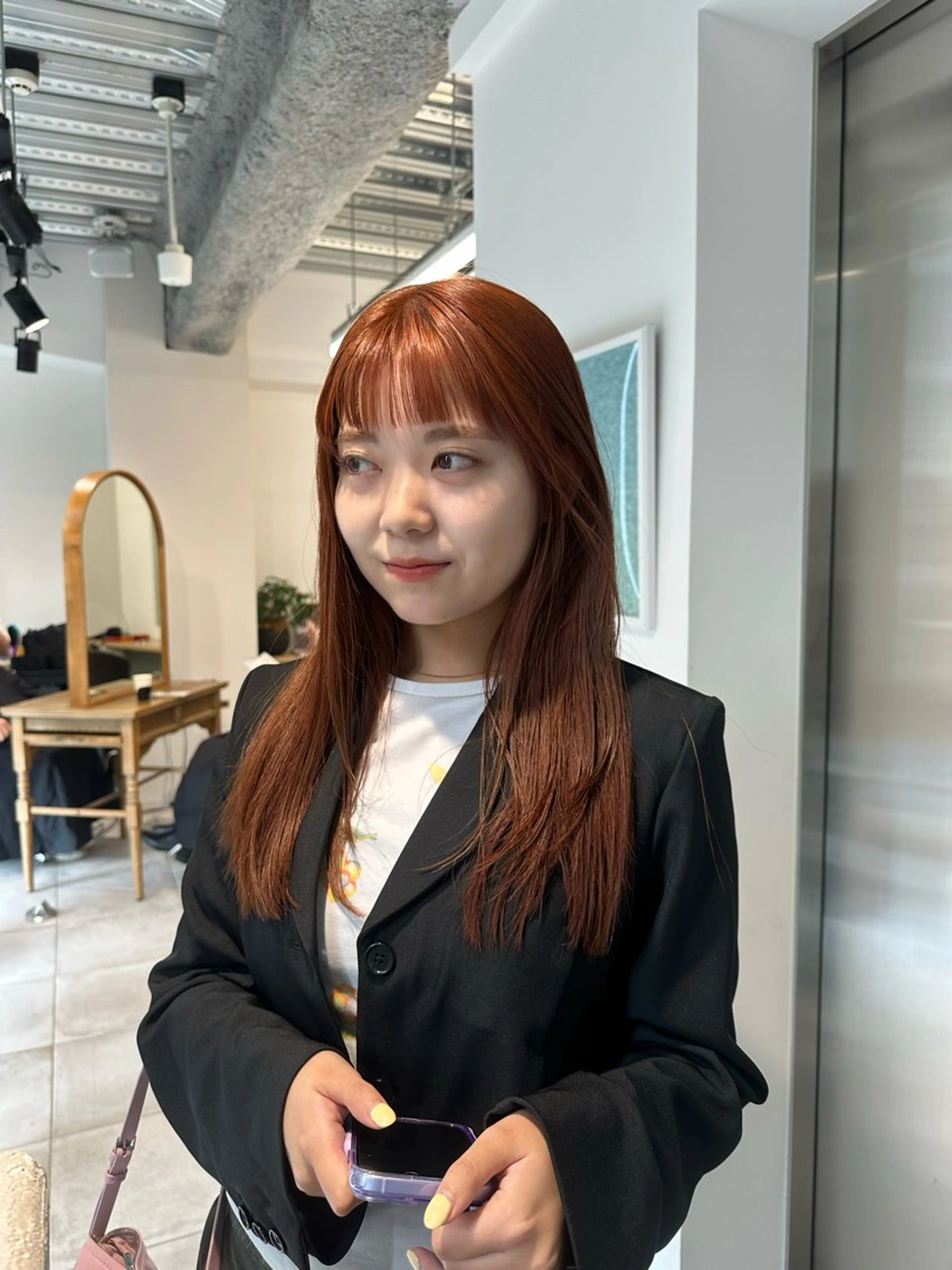 ロング カラー キッズ カット ヘアカラー トリートメント オトナヘア🌸 harukaのヘアスタイル