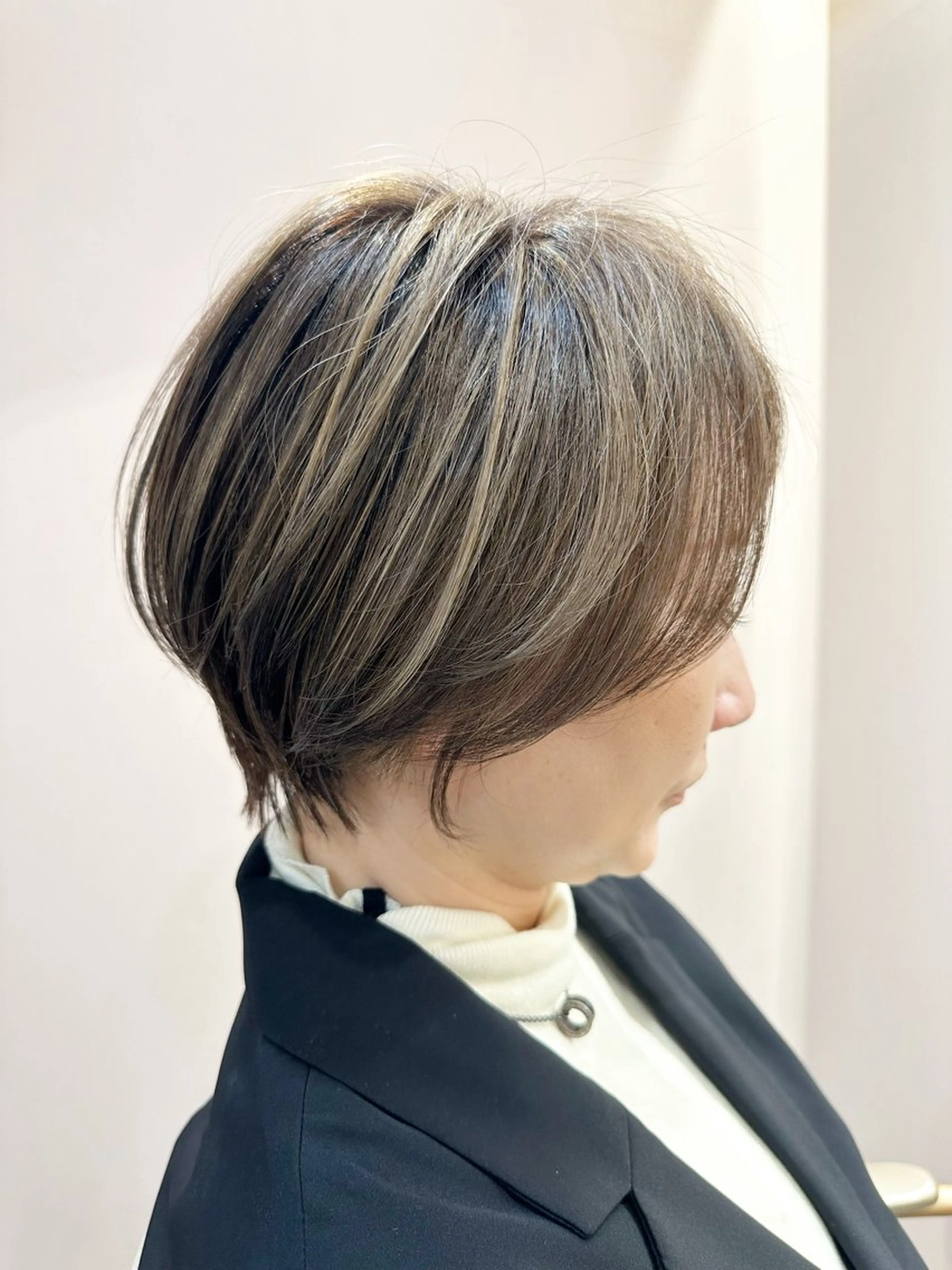 ショート カット ヘアカラー ショート・ボブ 白髪ぼかし/まさひろのヘアスタイル