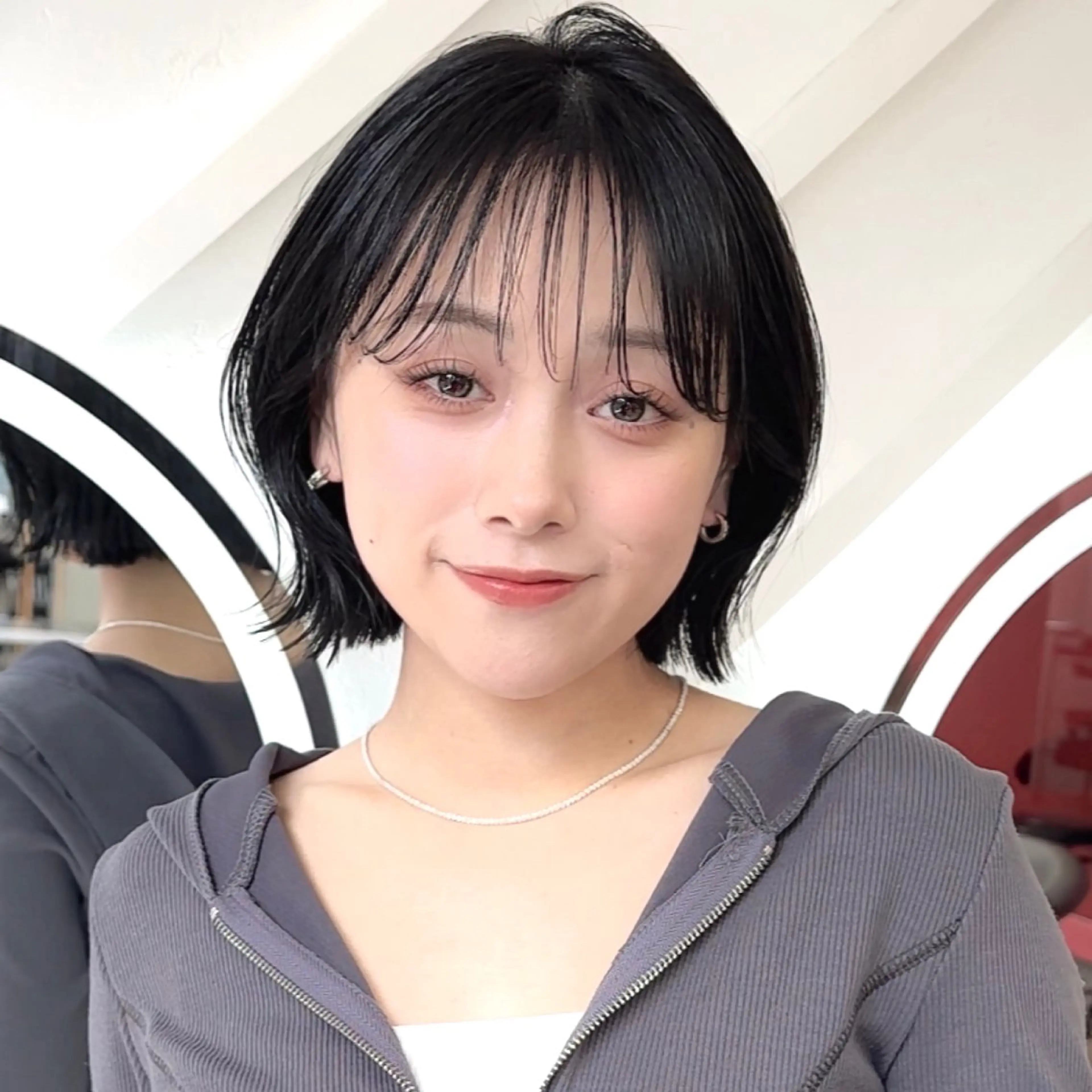 ショート カラー カット ヘアカラー トリートメント 原宿/ボブ/髪質 改善/レイヤー/優希のヘアスタイル