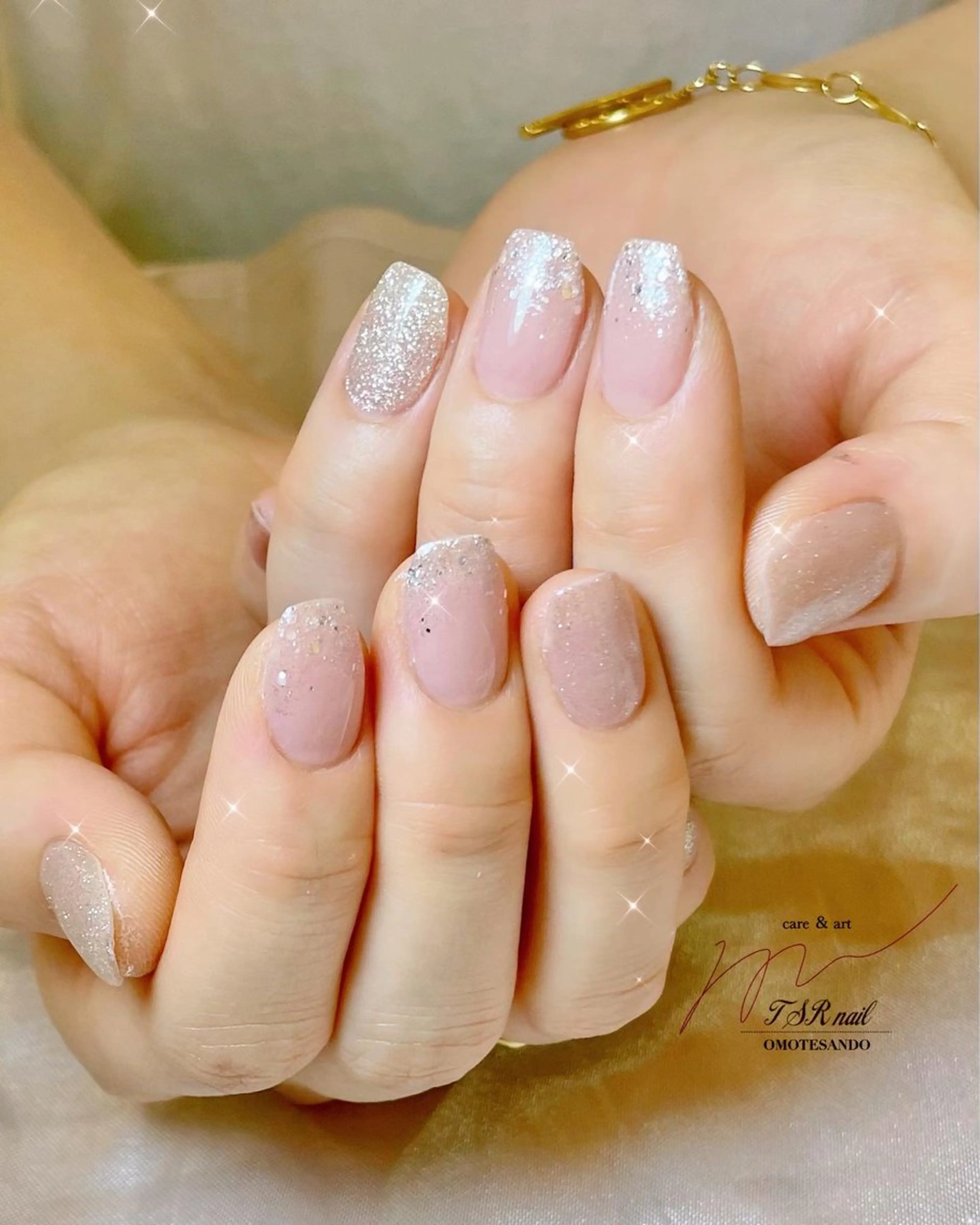 ネイル ジェルネイル マグネットネイル ピンク シンプルネイル ブライダルネイル ハンドネイル ハンドケア 爪咲 りり花のネイルデザイン