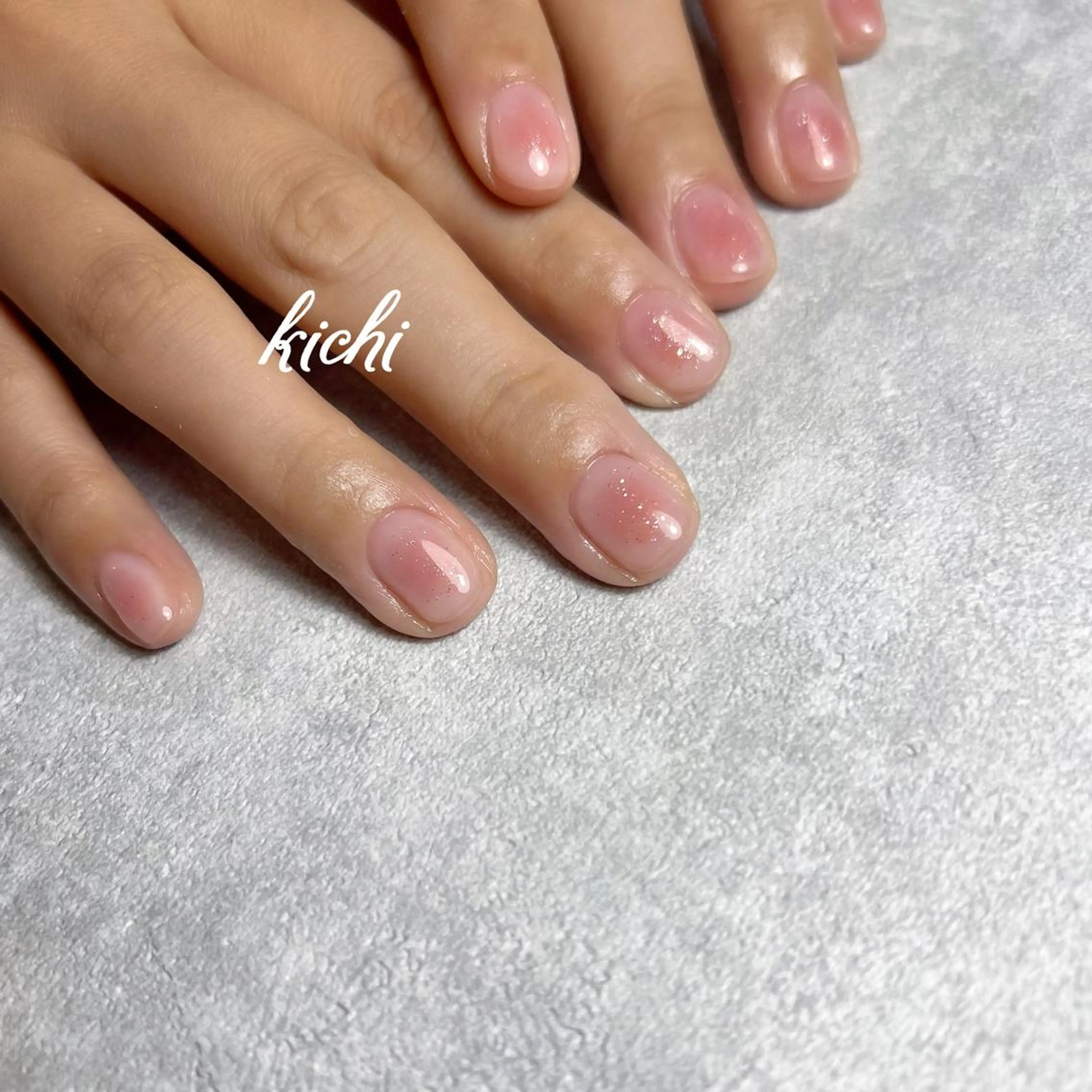 ネイル チークネイル ジェルネイル 持ち込み ニュアンスネイル パラジェル ハンドネイル フットネイル kichi･:* みじゅのネイルデザイン