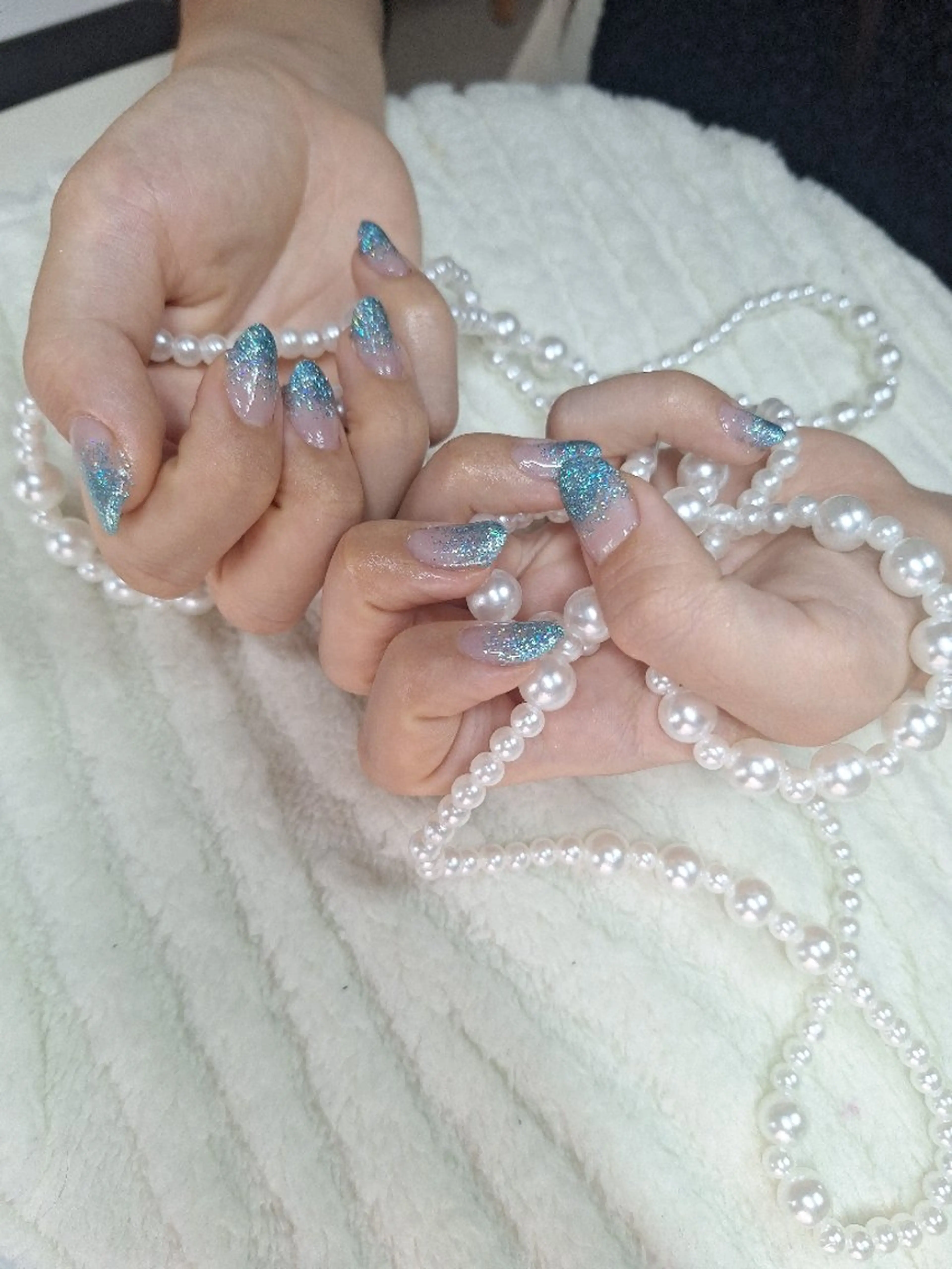 ネイル グラデーション ラメ(グリッター) ラメグラデーション AnotherNail所属・藤井 みなこのネイルデザイン