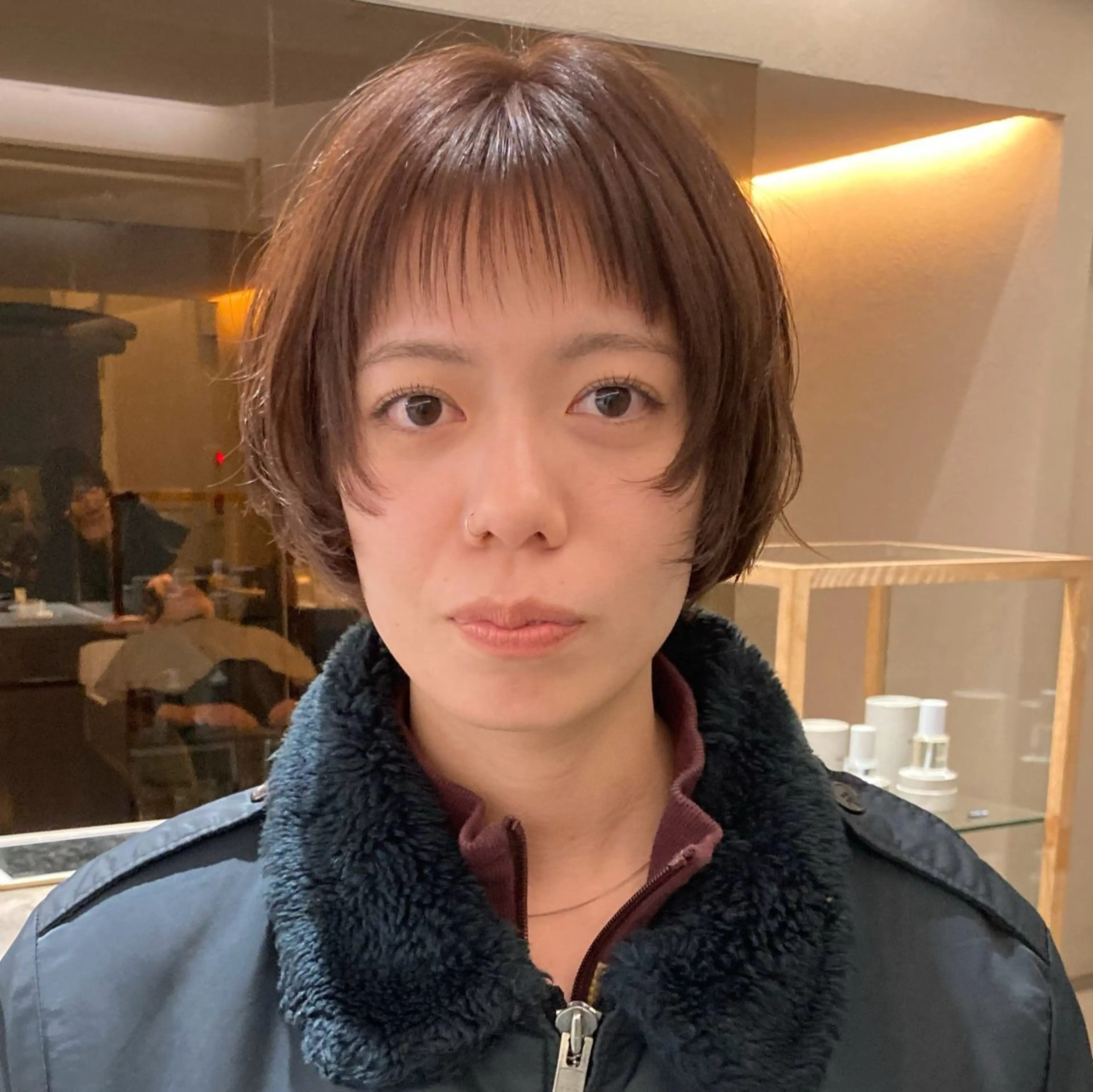 ショート カラー カット トリートメント レイヤーカット🪄 ヘアセット🪄シホのヘアスタイル