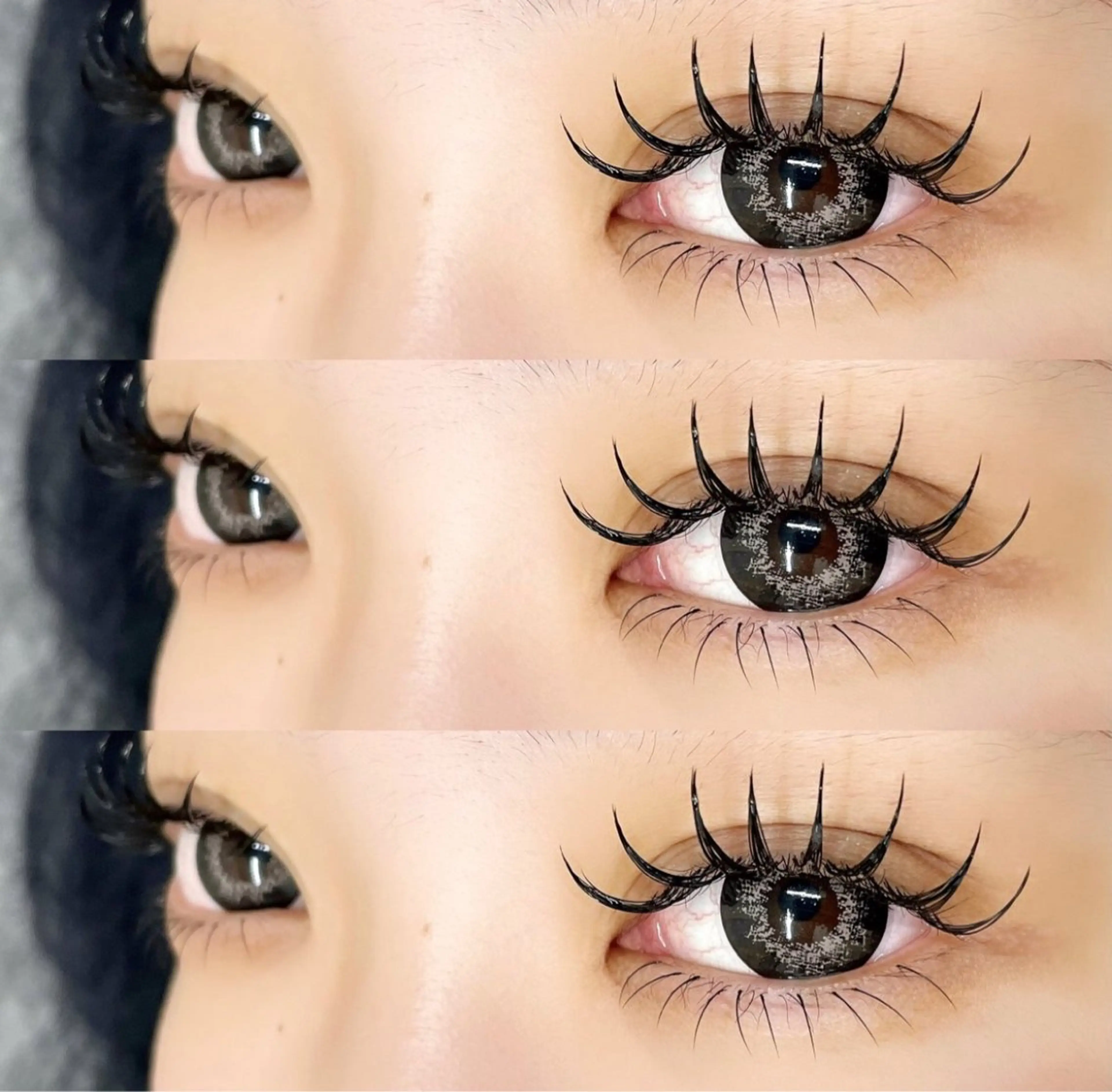 マツエク・マツパ 束感まつ毛 Dカール ワンホンマツエク BAMBI所属・BAMBI 🩷KAWAIのマツエク・マツパデザイン