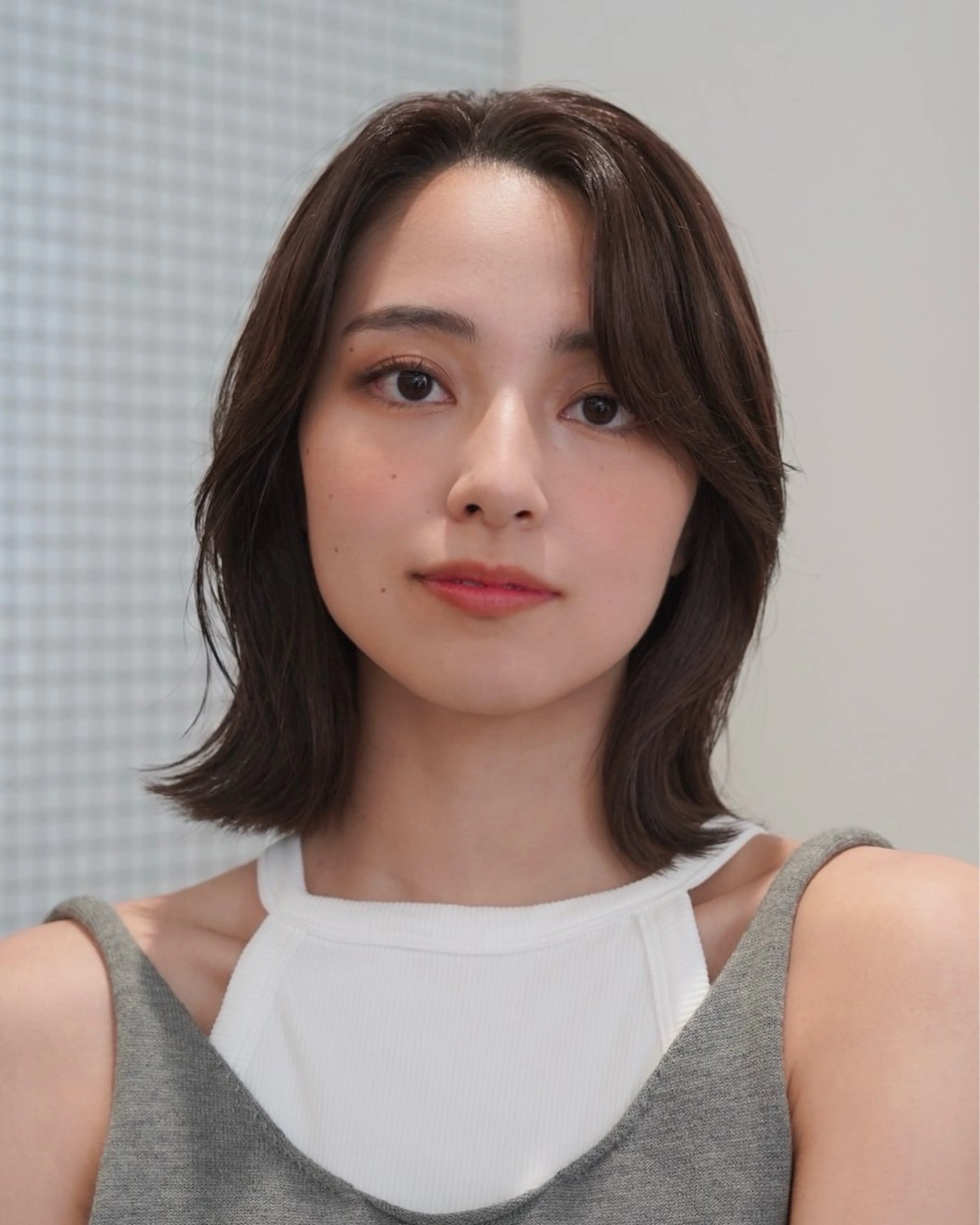 ミディアム レイヤーカット/ くびれヘア佐藤大空のヘアスタイル