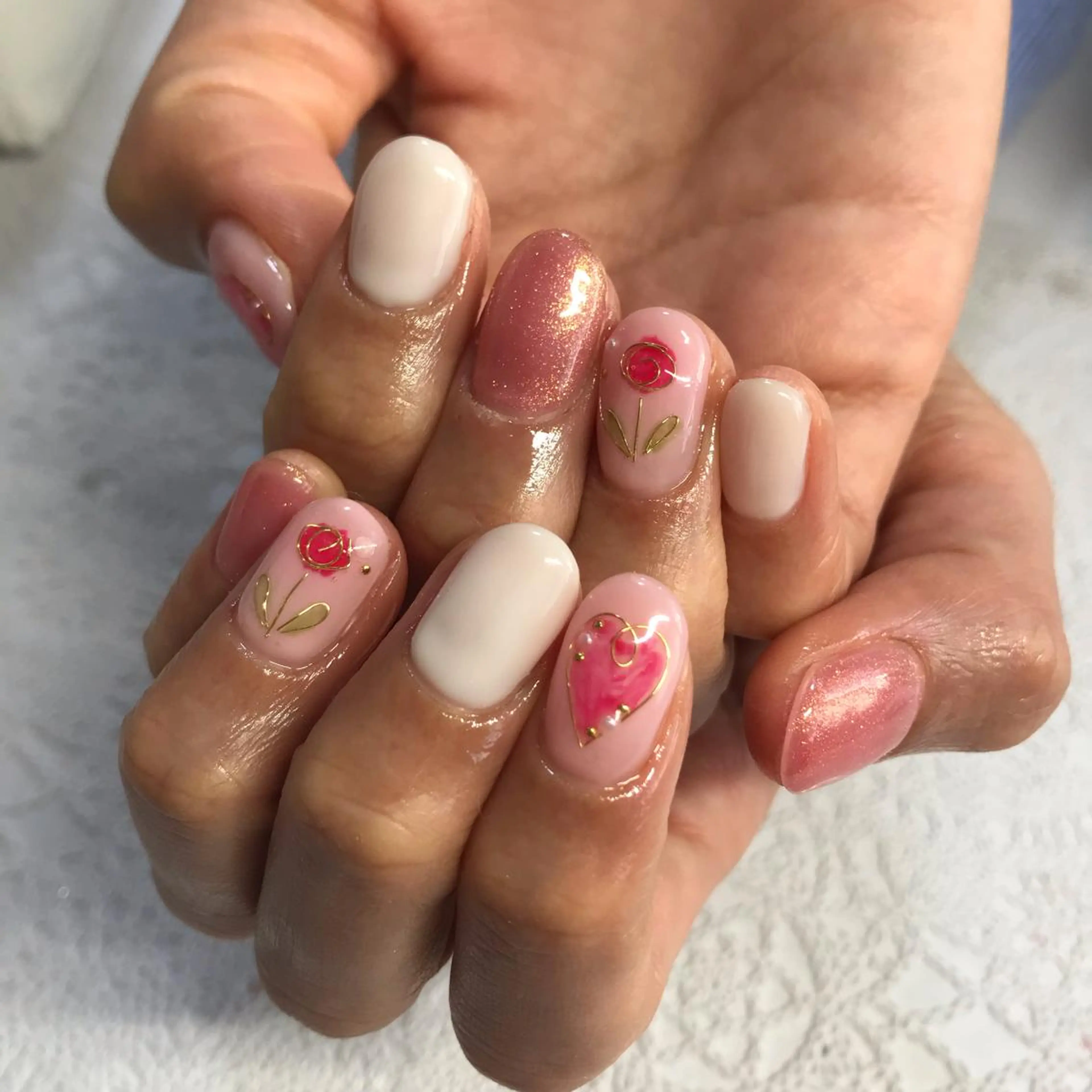 ネイル ハンドネイル フットネイル 菊地 里沙のネイルデザイン