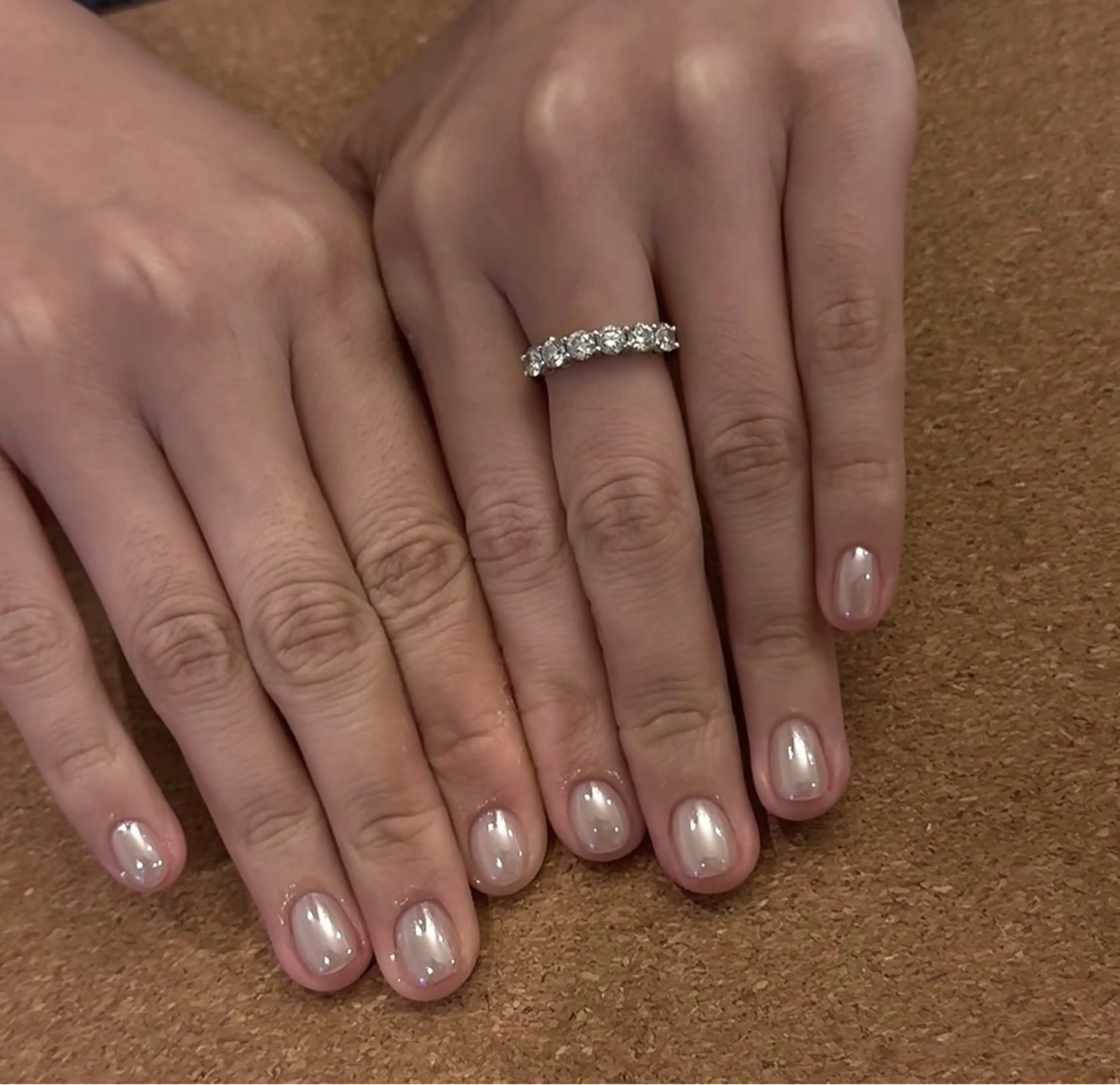 ネイル ミラーネイル シンプルネイル ハンドネイル Wilu nail 二子玉川店のネイルデザイン