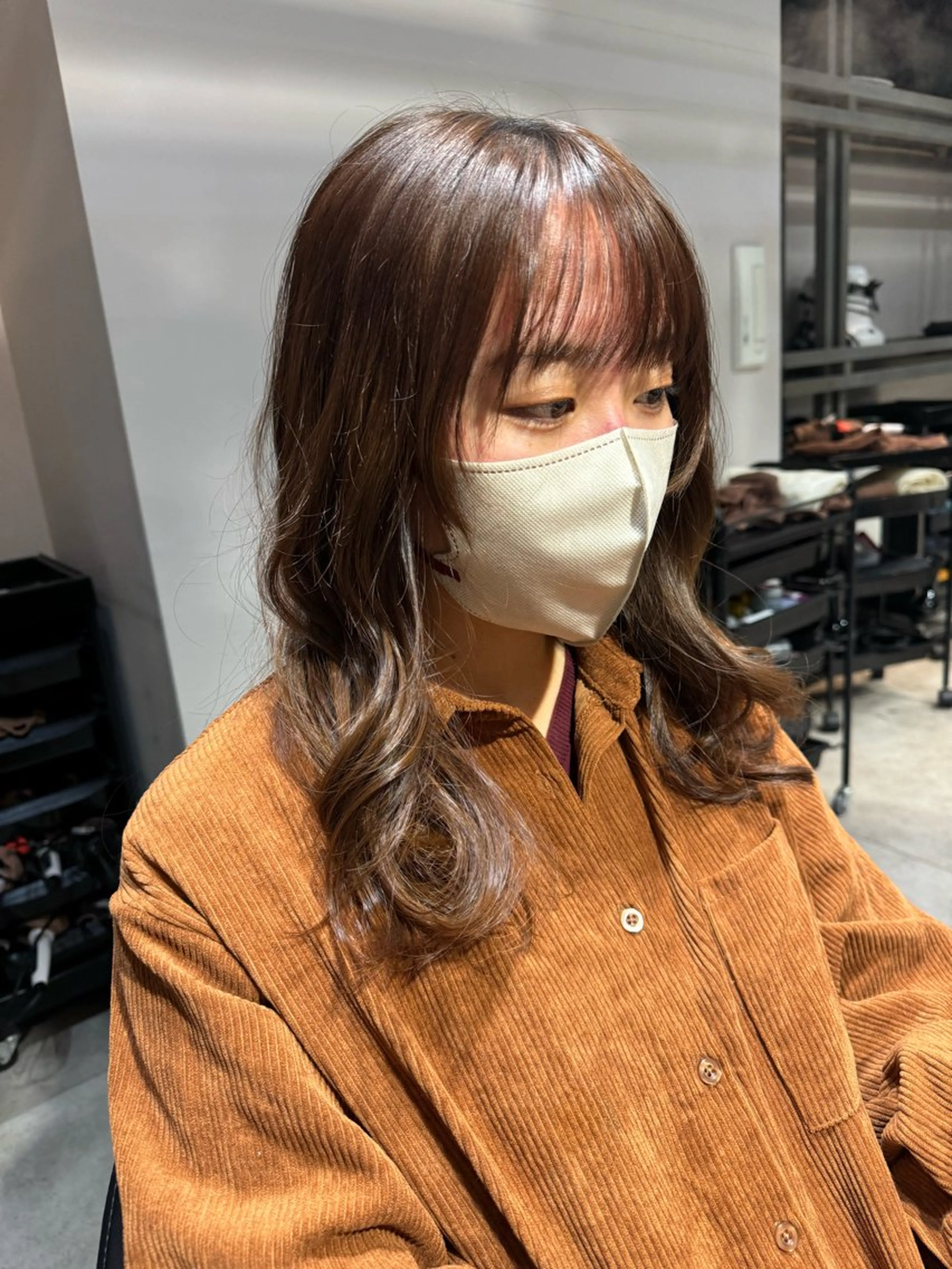 セミロング カラー 姫カット カット ヘッドスパ Dxxxx III所属・女性目線の大人 メンズ*Ayakaのヘアスタイル