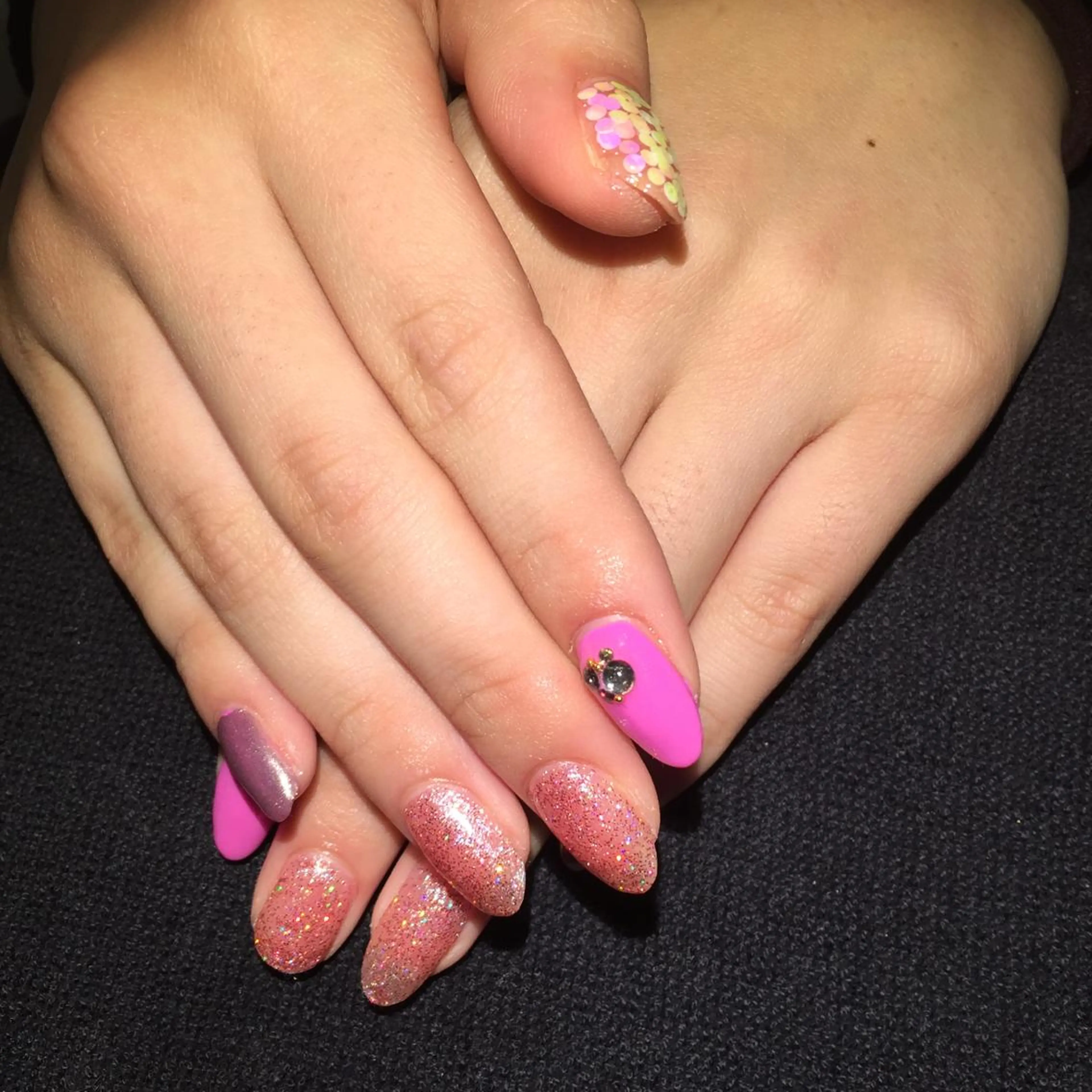 ネイル ピンク BANBINANAIL所属・イリネコ マリのネイルデザイン