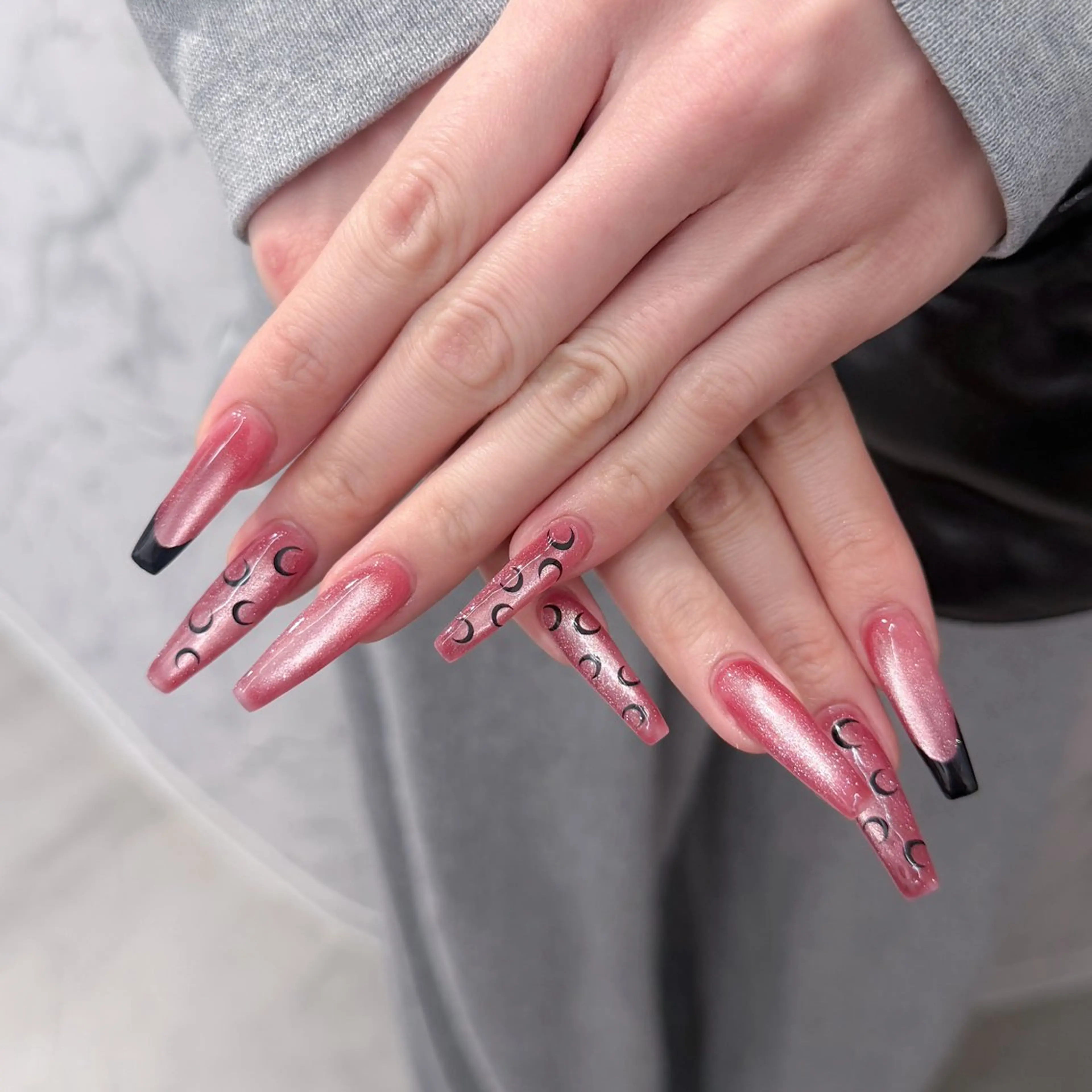 ネイル ハンドネイル Nail Share Salon Mariris所属・ユカ‎𖤐nail 堺筋本町/心斎橋のネイルデザイン