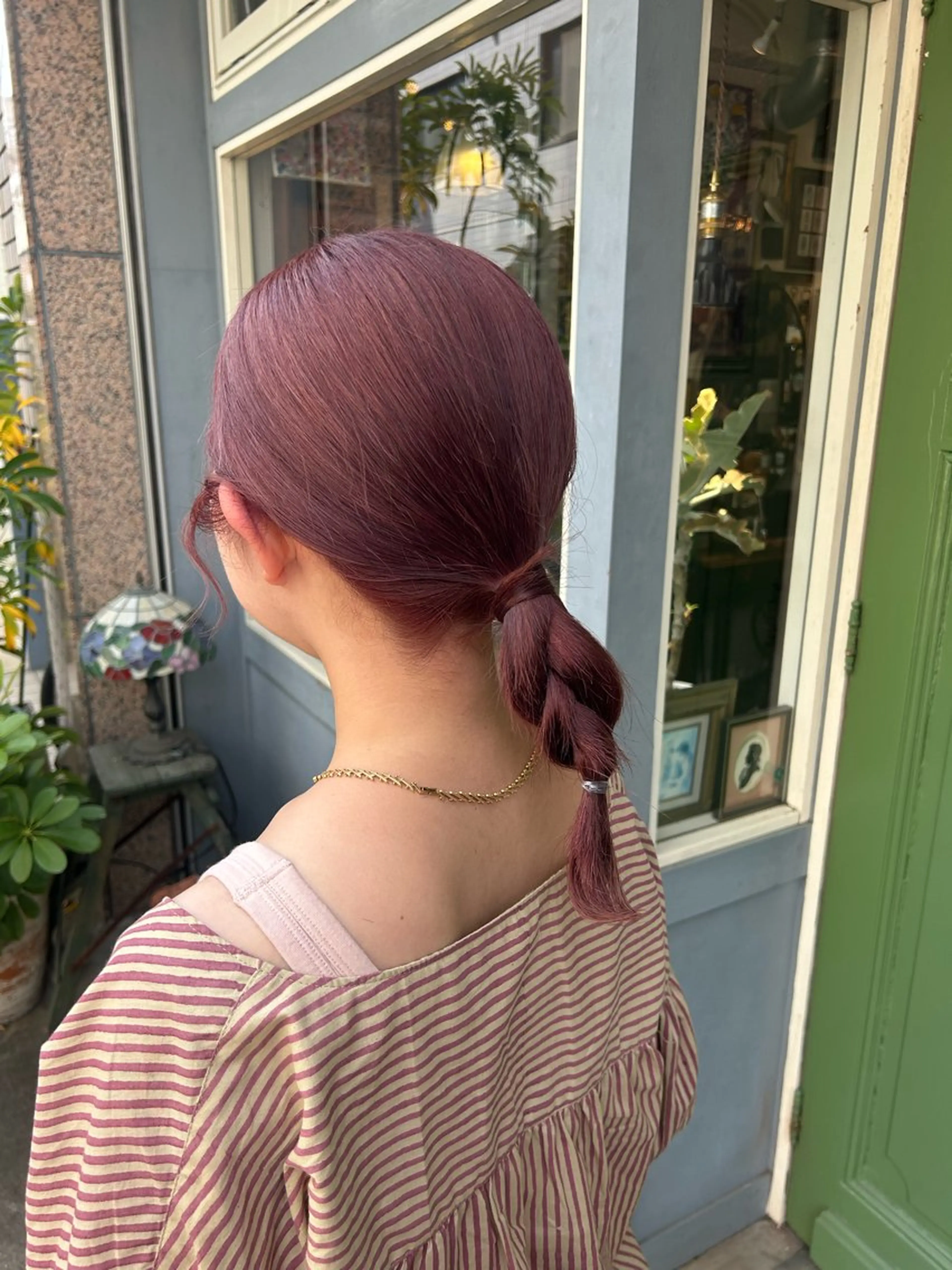 ミディアム カラー ヘアアレンジ ヘアカラー トリートメント 清水千優/パーマ/透 明感カラー/メンズのヘアスタイル