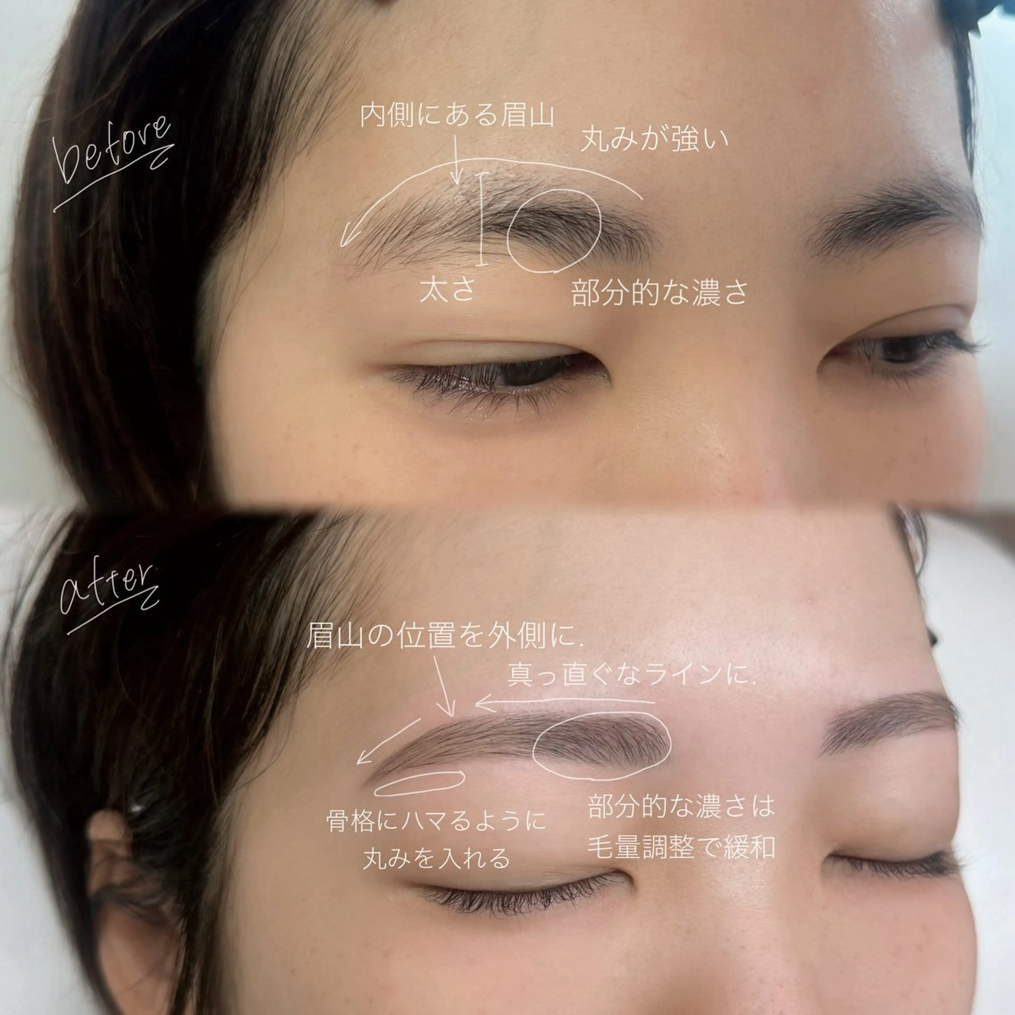 アイブロウ ワックス脱毛 眉カット その他(アイブロウ) WHITEEYE堺東 店長/藁粥　明の眉毛・アイブロウイメージ