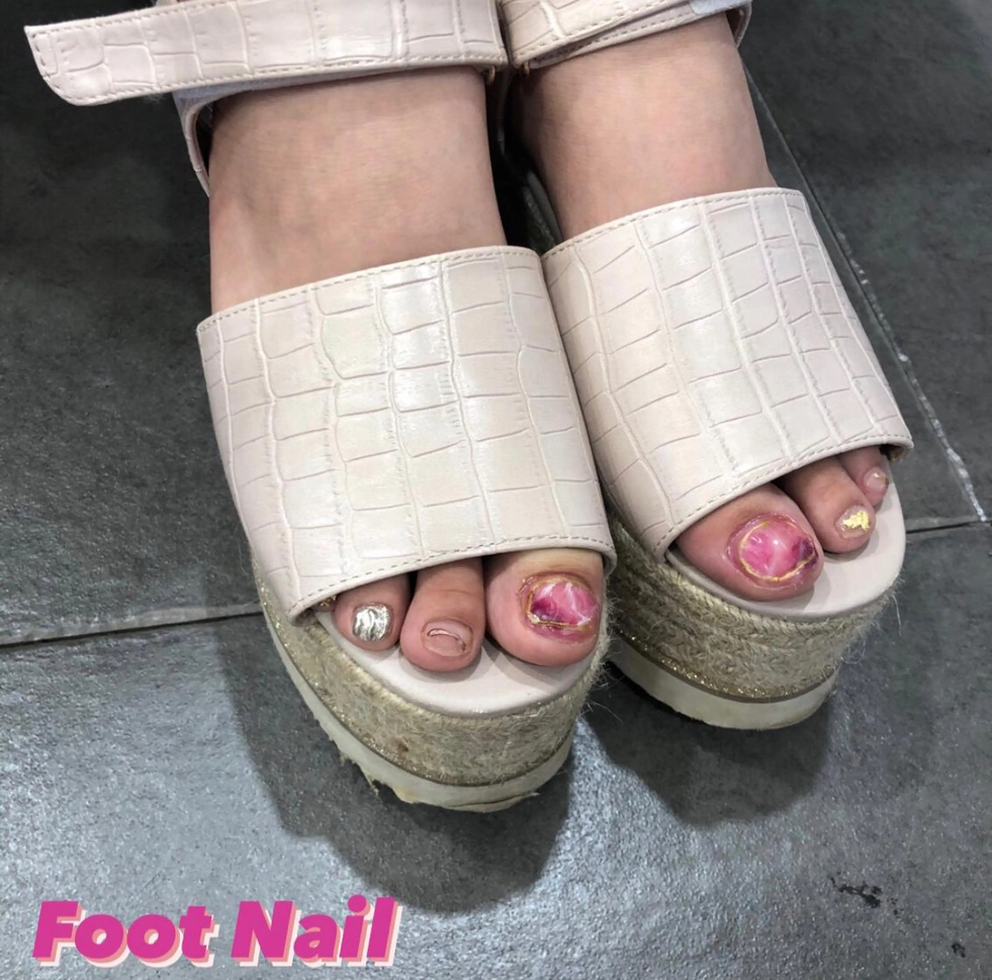 ヘアアレンジ ネイル フットネイル チャンモリパーマ/韓 国/Minami🦋のヘアスタイル