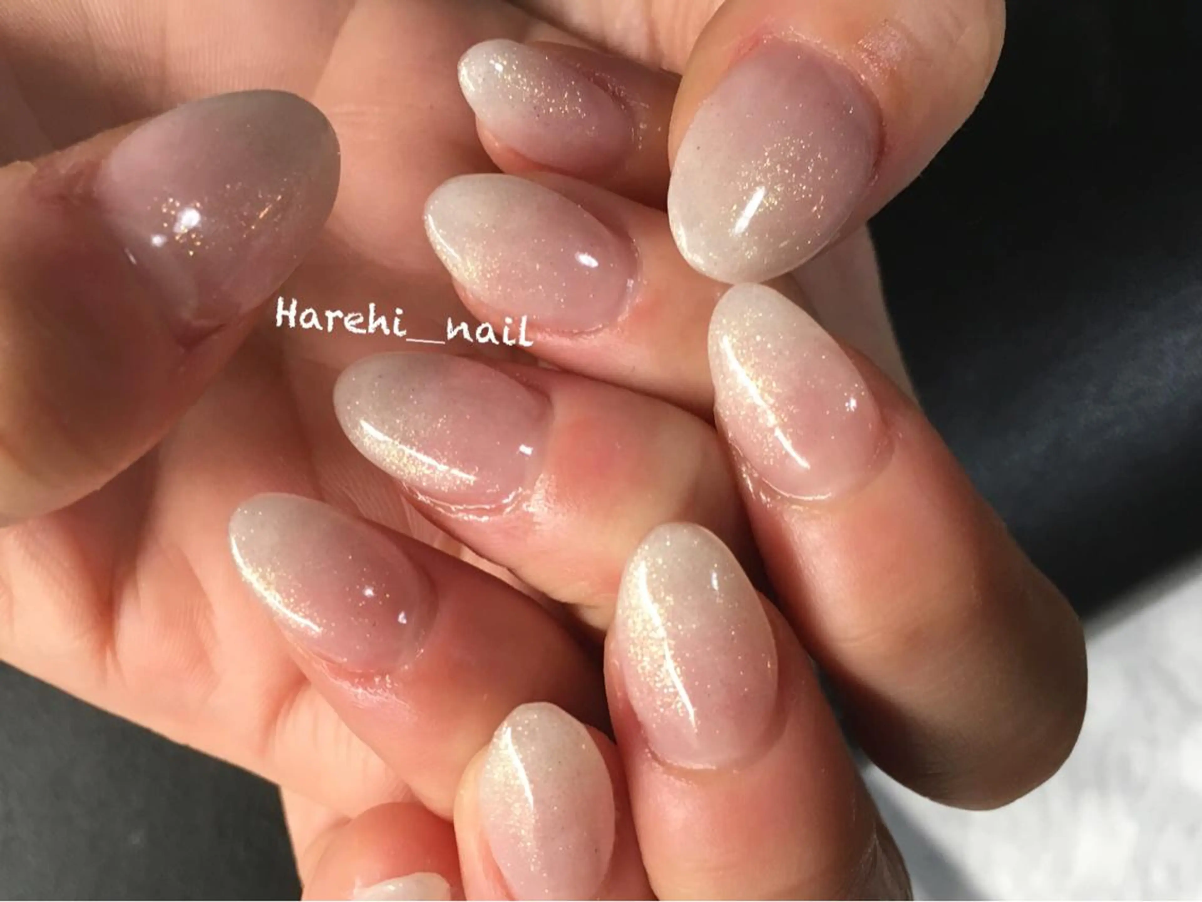 ネイル 長さ出し ハンドネイル Harehi_ nailのネイルデザイン