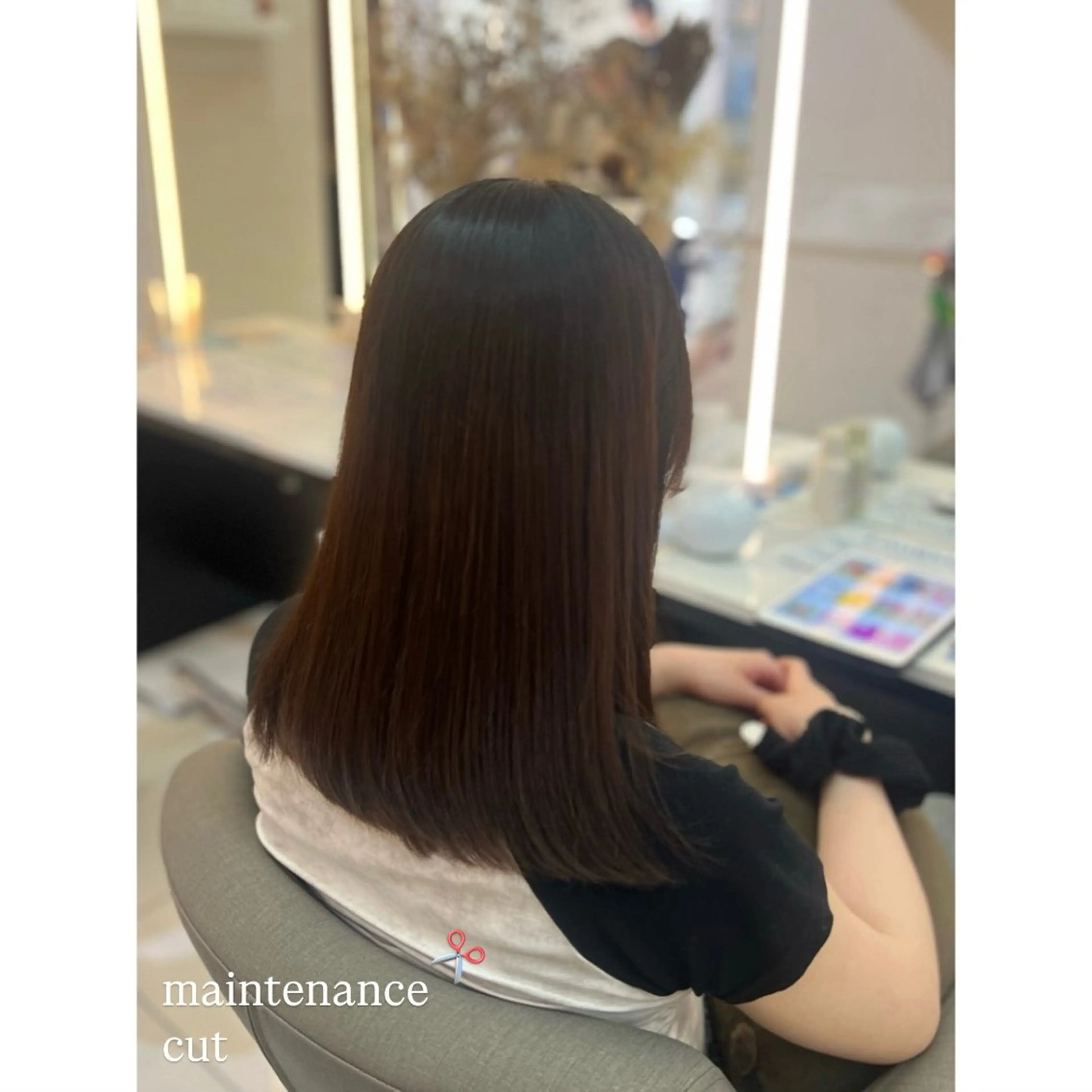 ミディアム カット スパ/暖色カラー /白髪染め/ひな🫧のヘアスタイル