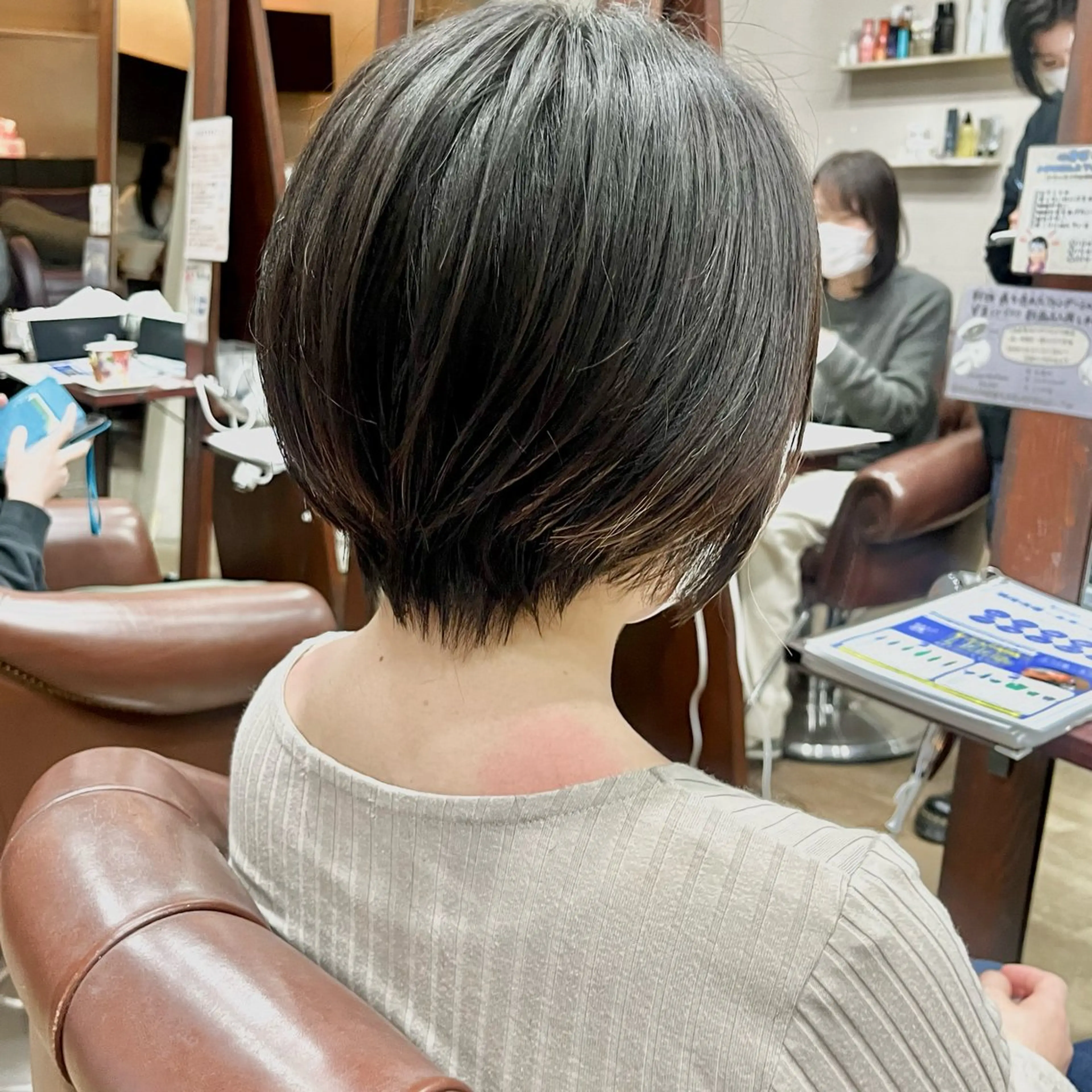 ショート ミセス ショートヘア クローバー八木店所属・白髪ぼかし/ショート 福原ないとのヘアスタイル