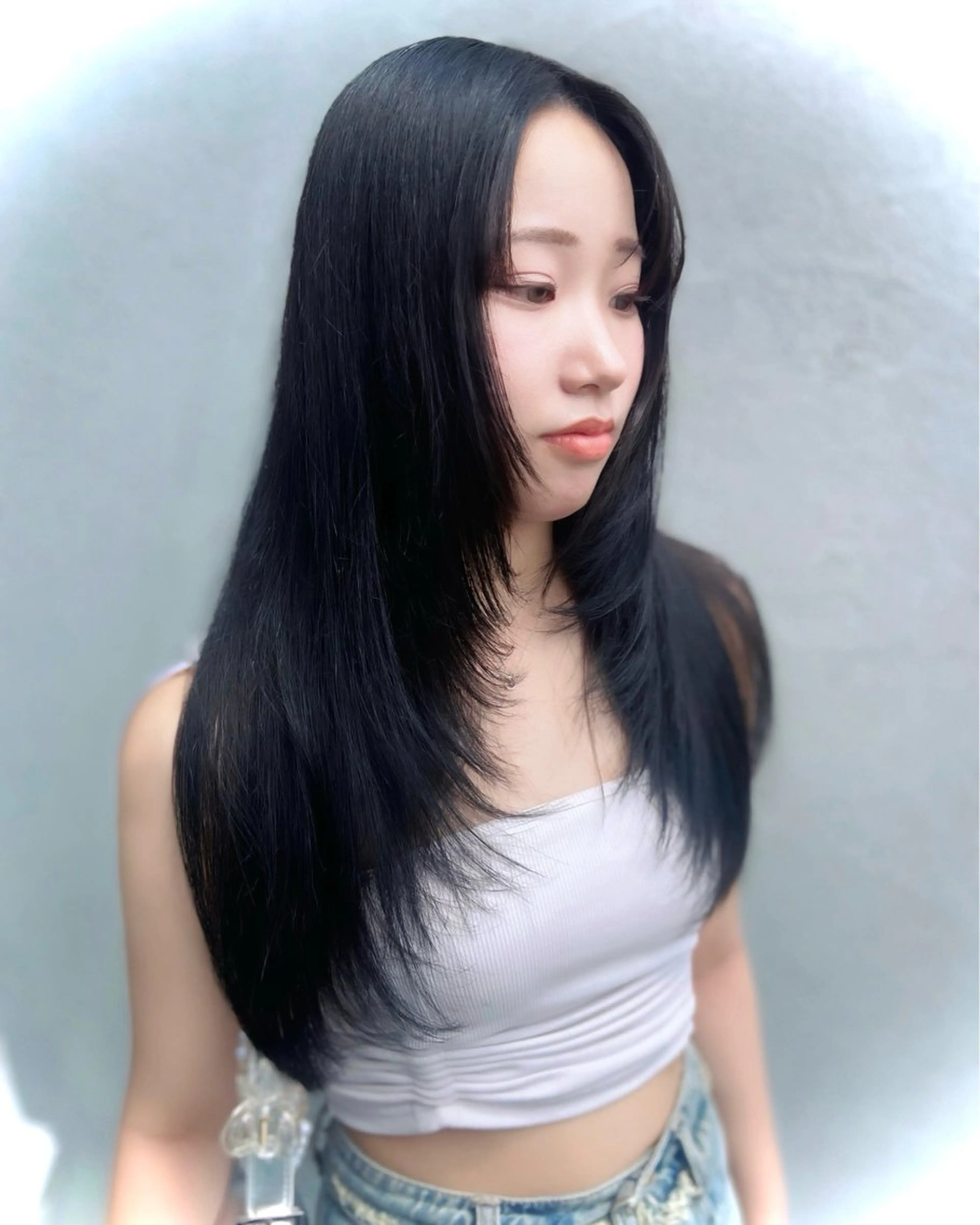 ロング カラー 韓国風ヘア ロング トリートメント SOYON nanamiのヘアスタイル