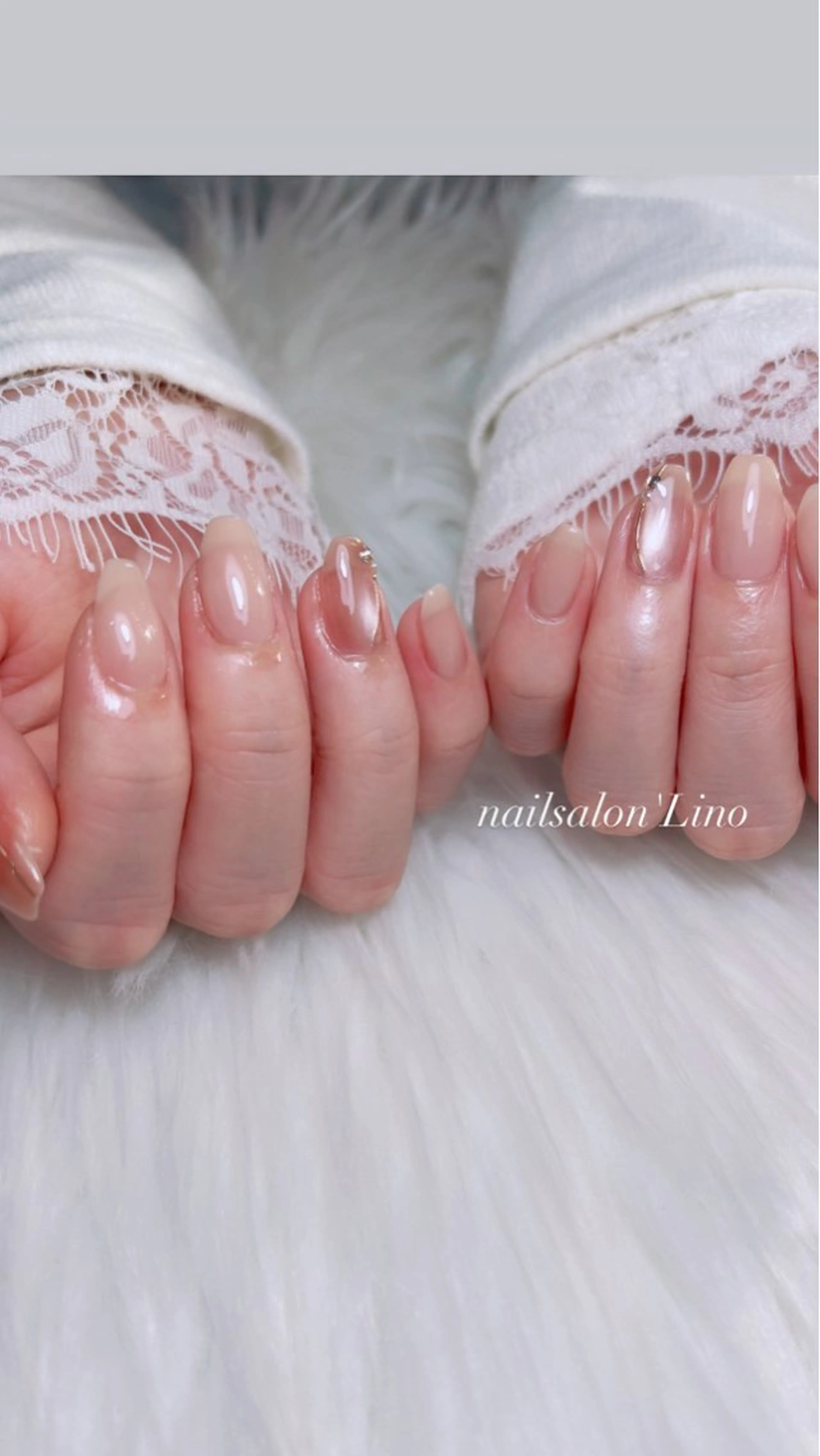 𓇼シンプルオフィスネイル (オフなし)の写真