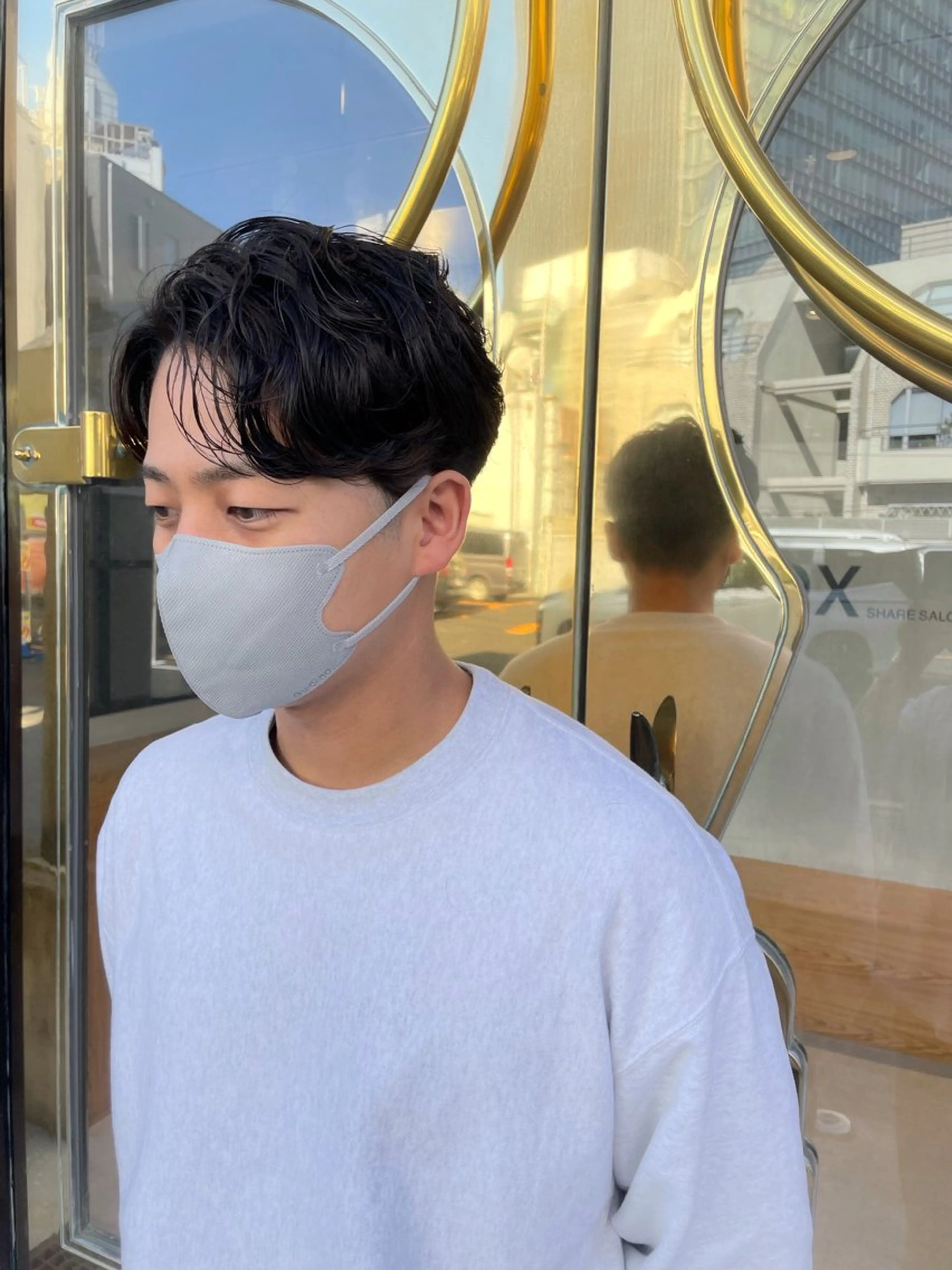 ショート パーマ メンズ カット パーマ メンズNO.1口コミ 高評価🟡三澤拓海✅のヘアスタイル