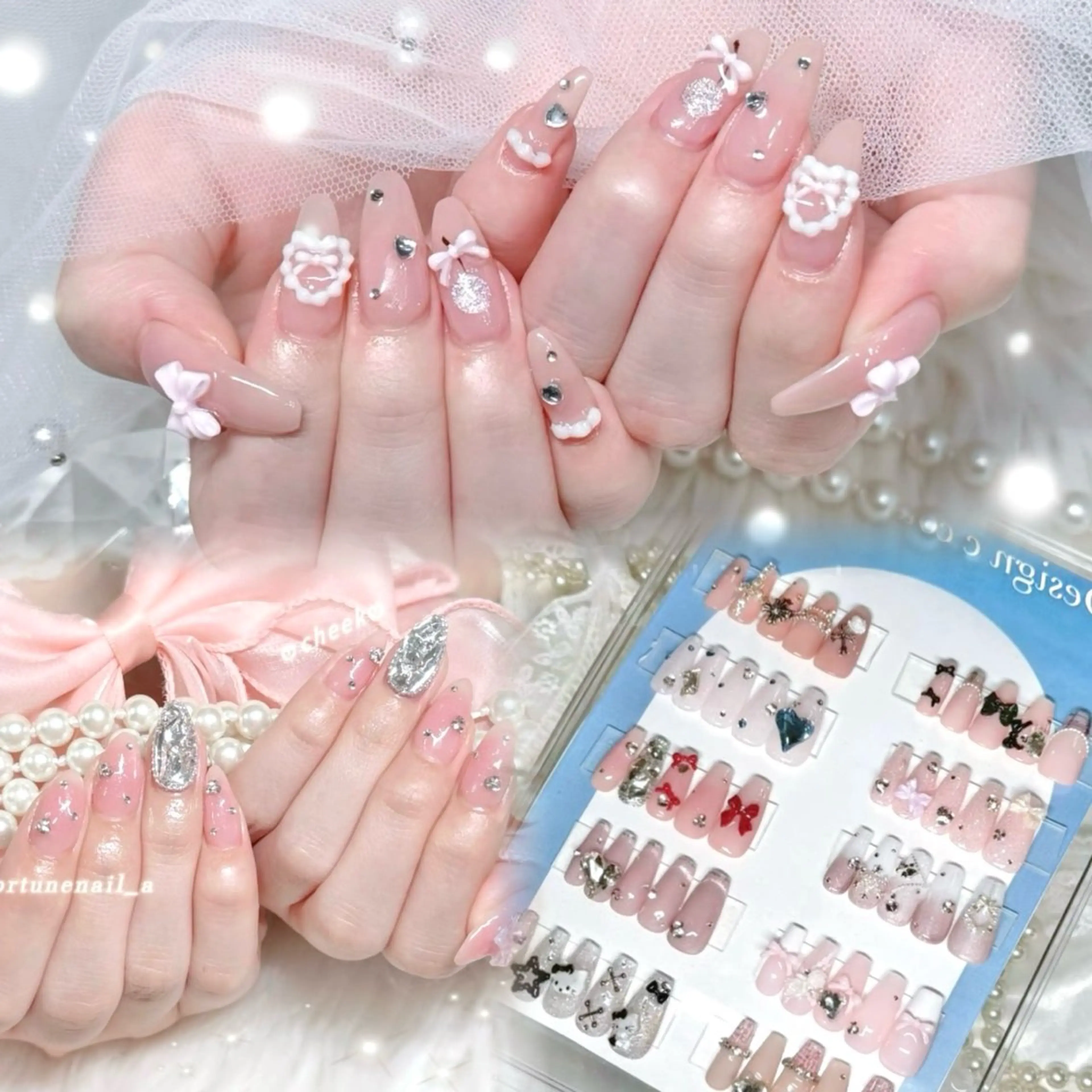 ネイル ハンドネイル ✩.*🎀 aoi🎀のネイルデザイン