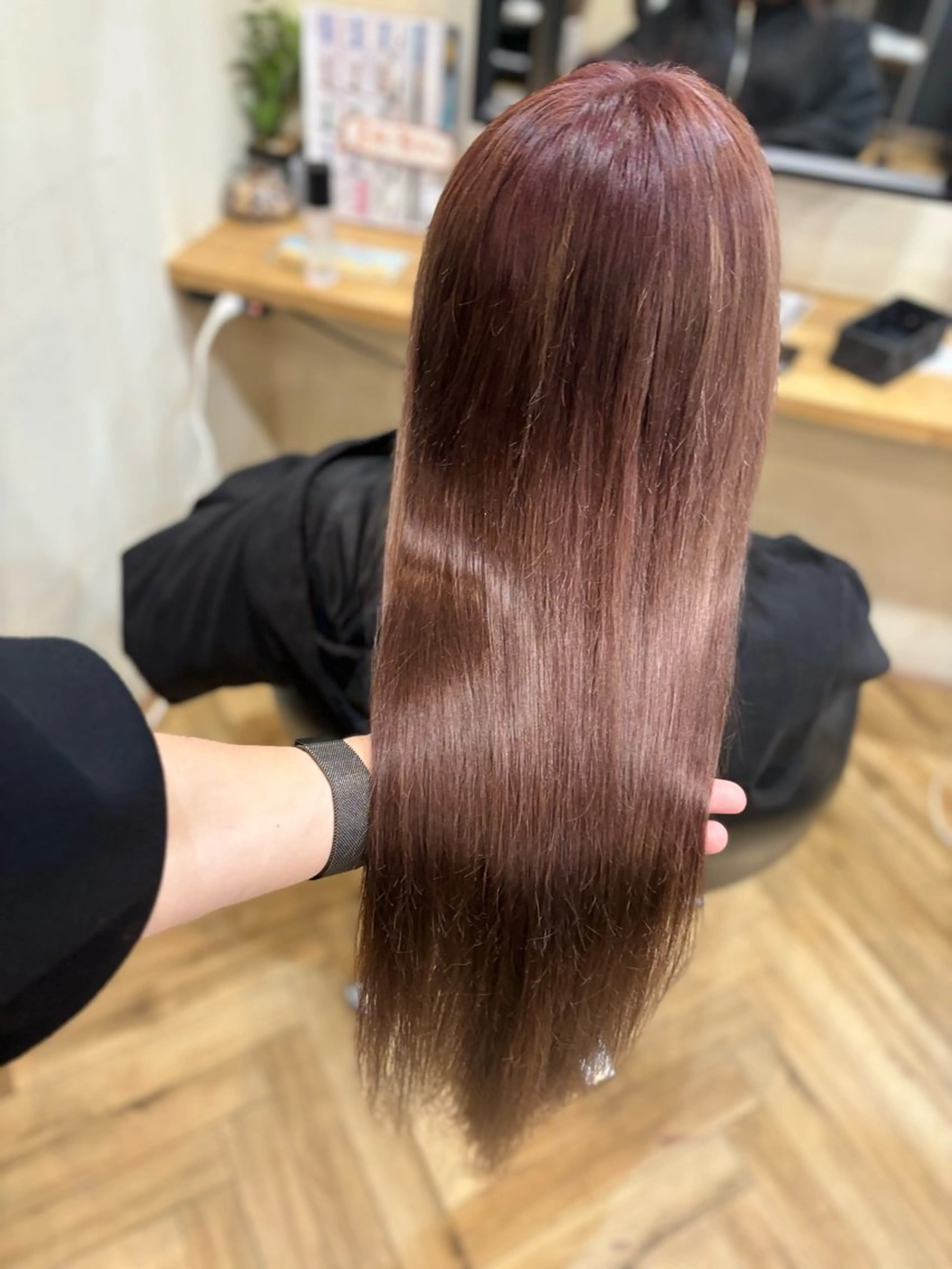 ロング ヘアカラー トリートメント 韓国ヘア/レイヤー 🇰🇷/艶髪/長橋のヘアスタイル