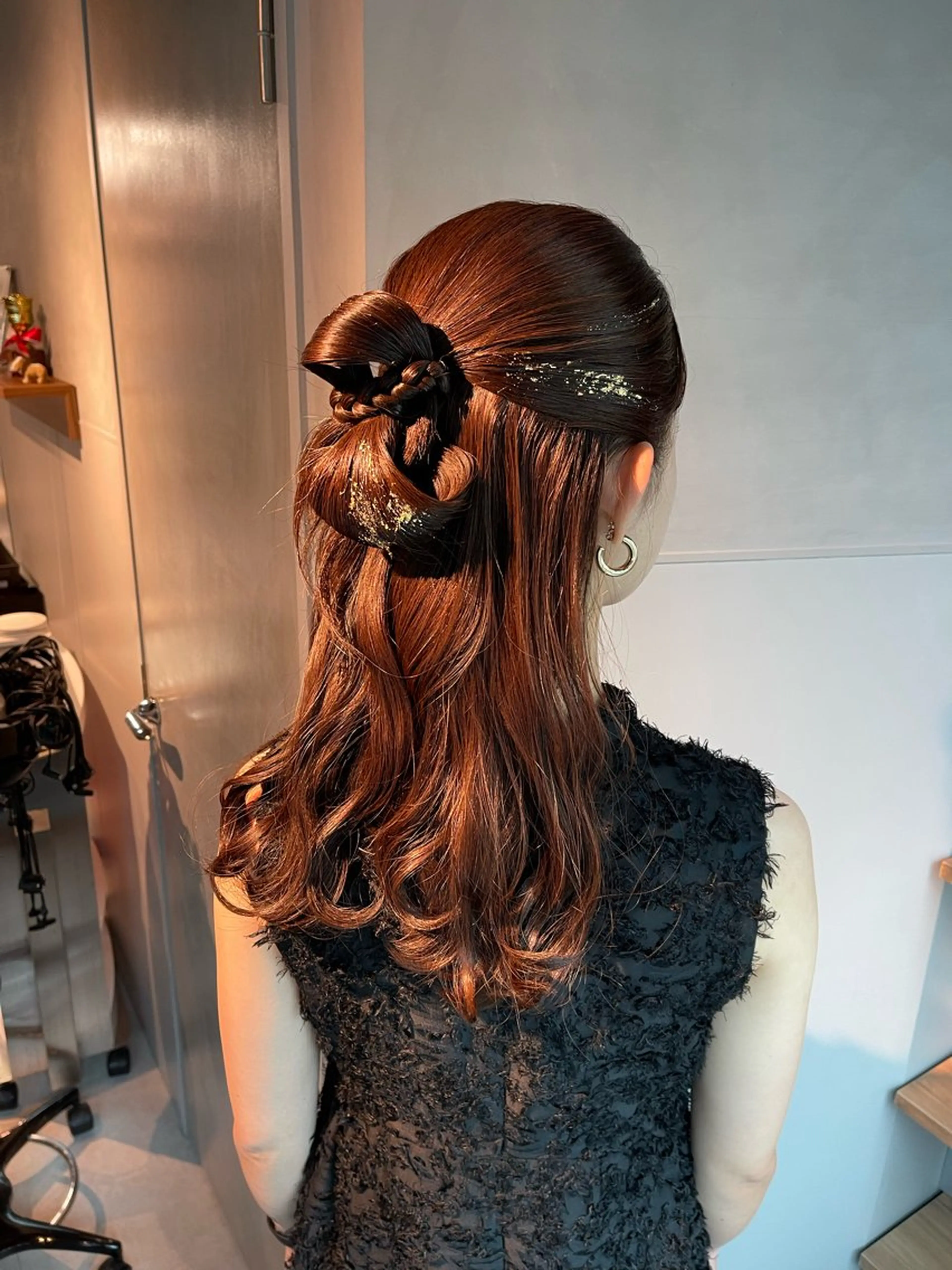 ヘアアレンジ ポニーテール 結婚式・ブライダル 卒業式のヘアスタイル ヘアセット charm《銀座》 ヘアセット/縮毛矯正のヘアスタイル