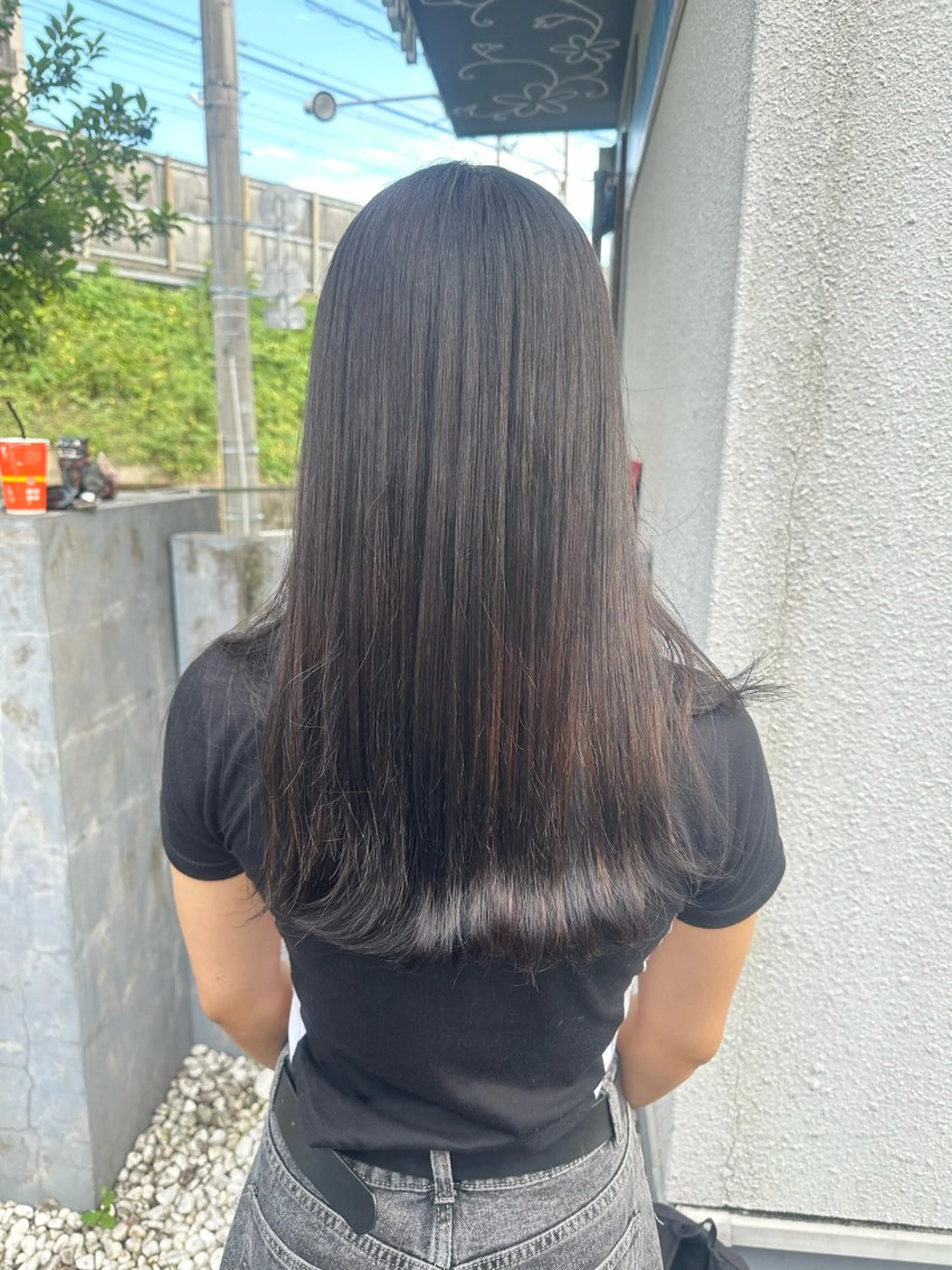 ロング カラー ヘアカラー 安達 望のヘアスタイル