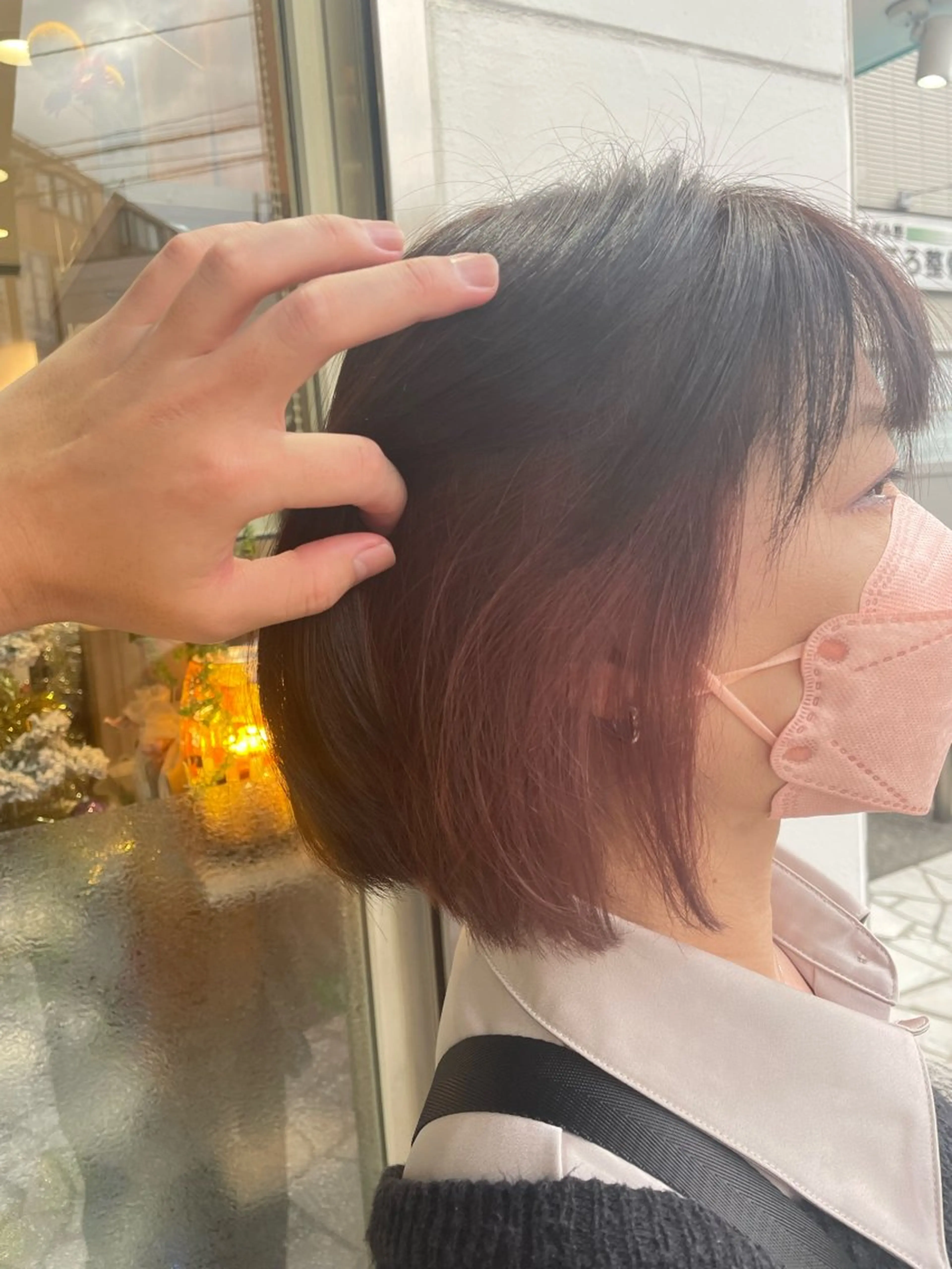 ショート カラー ヘアカラー 比嘉 龍佑のヘアスタイル