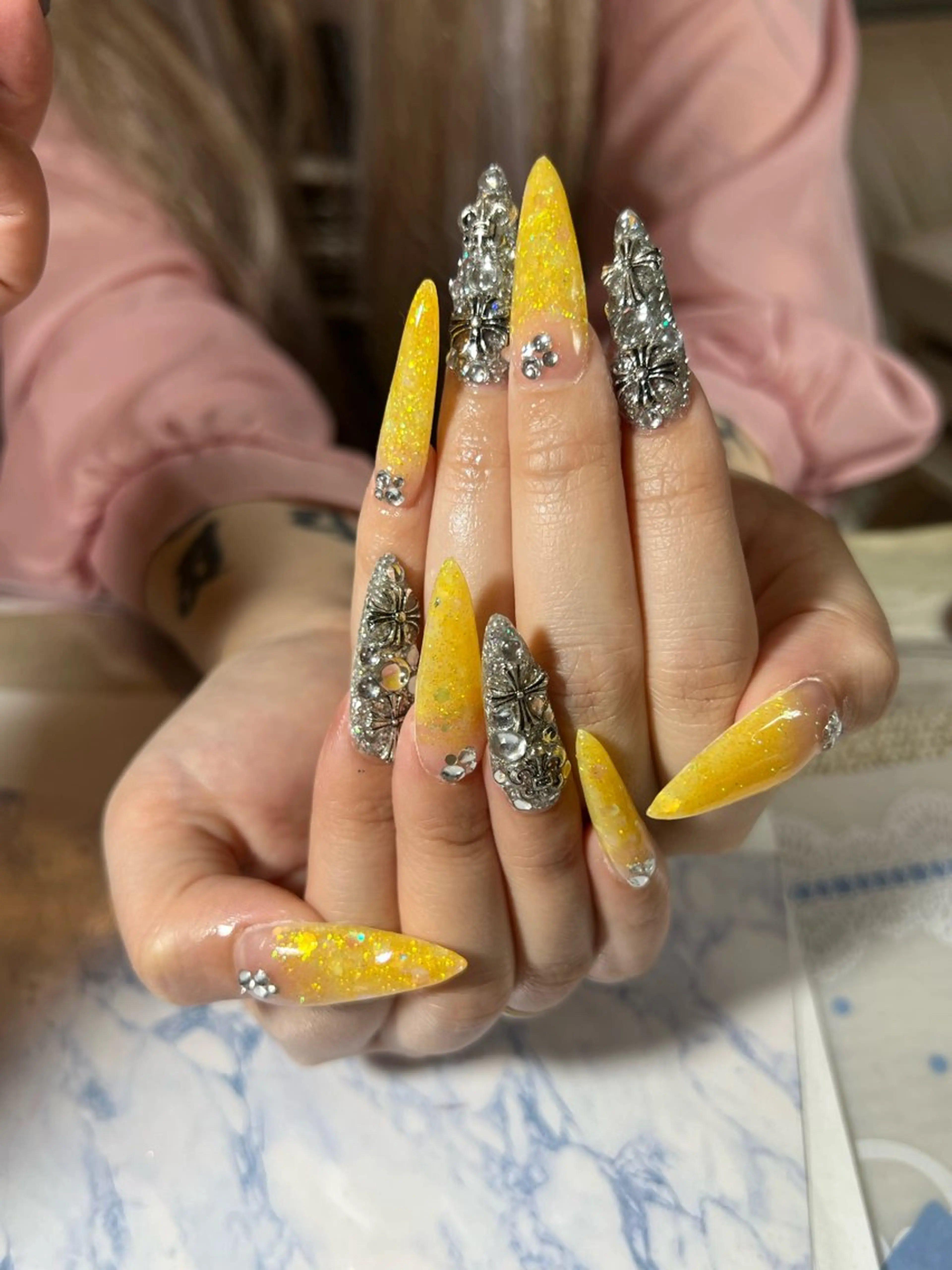 ネイル スカルプネイル 星 亜也加のネイルデザイン