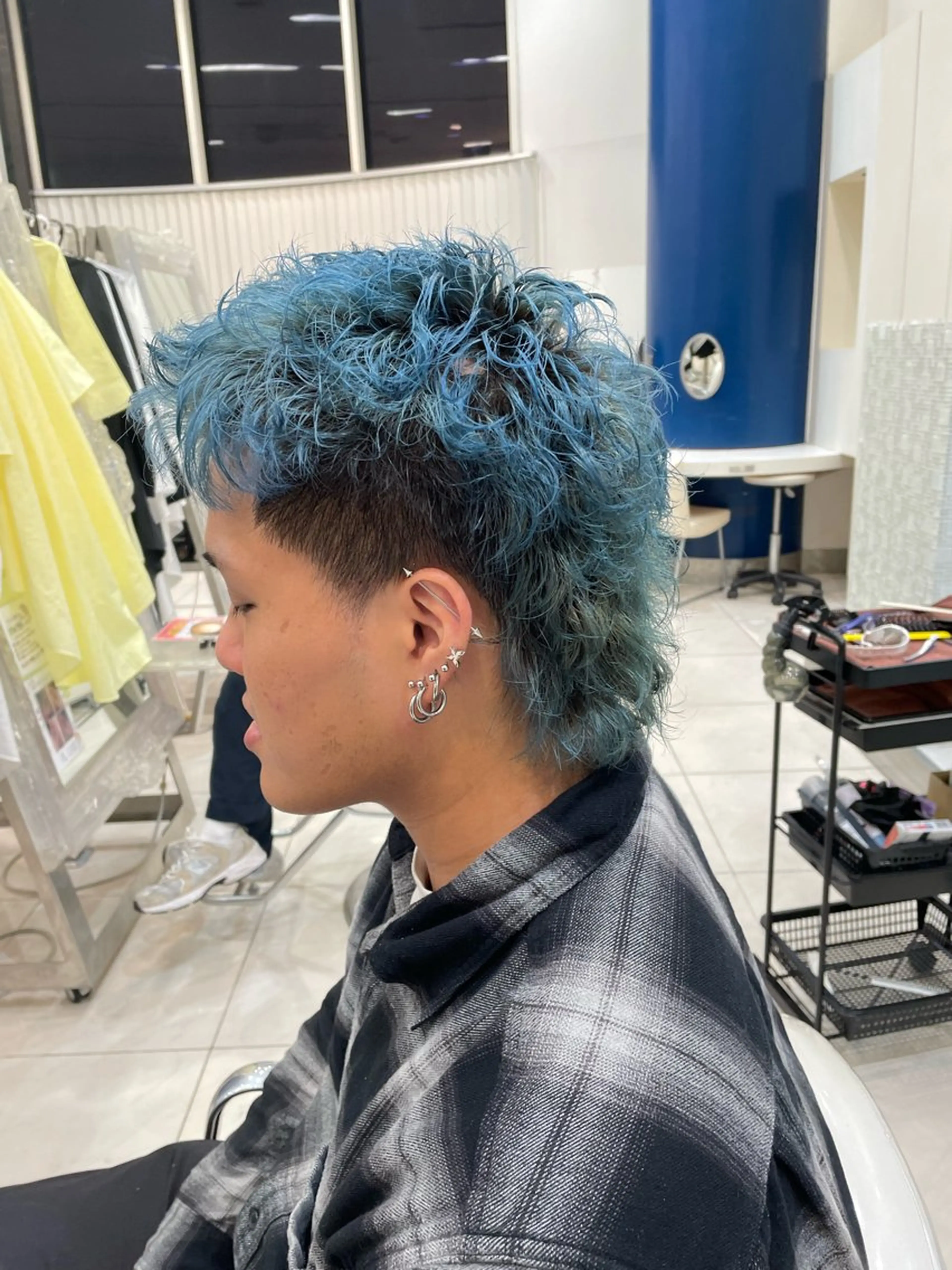 ショート パーマ メンズ カット パーマ トリートメント メンズパーマ特化 真栄平有希のヘアスタイル